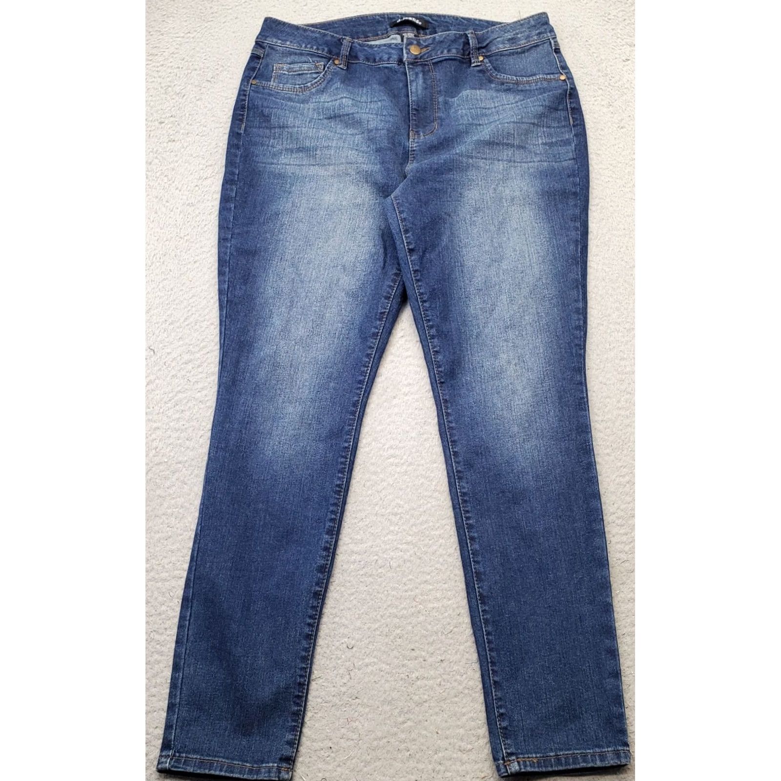 Vintage D. Jeans Womens Jeans Blue Denim High Rise Skinny 5-Pocket 32 Waist 29 Inseam Vintage: No Size 24" / US 00 / IT 34 - 2 Thumbnail