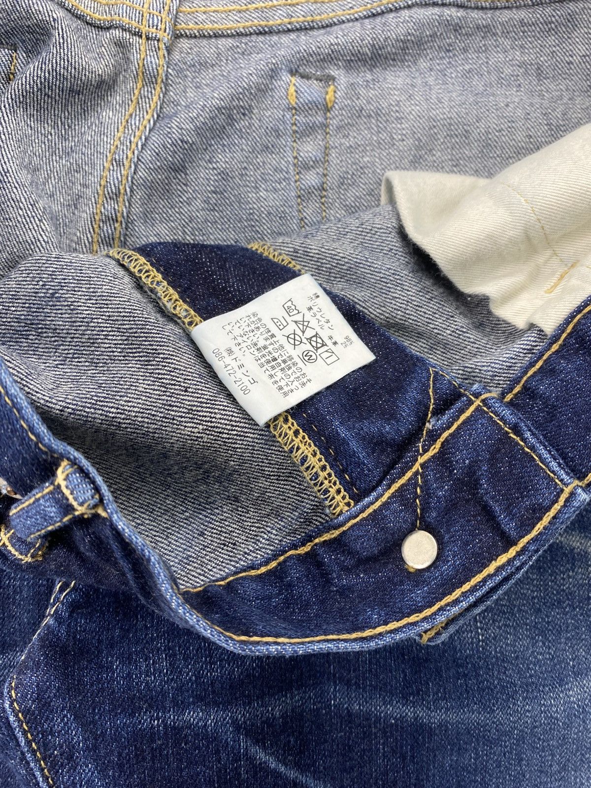Spellbound Vintage Spellbound Japan Selvedge Denim Faded Blue Jeans Size US 34 / EU 50 - 10 Thumbnail