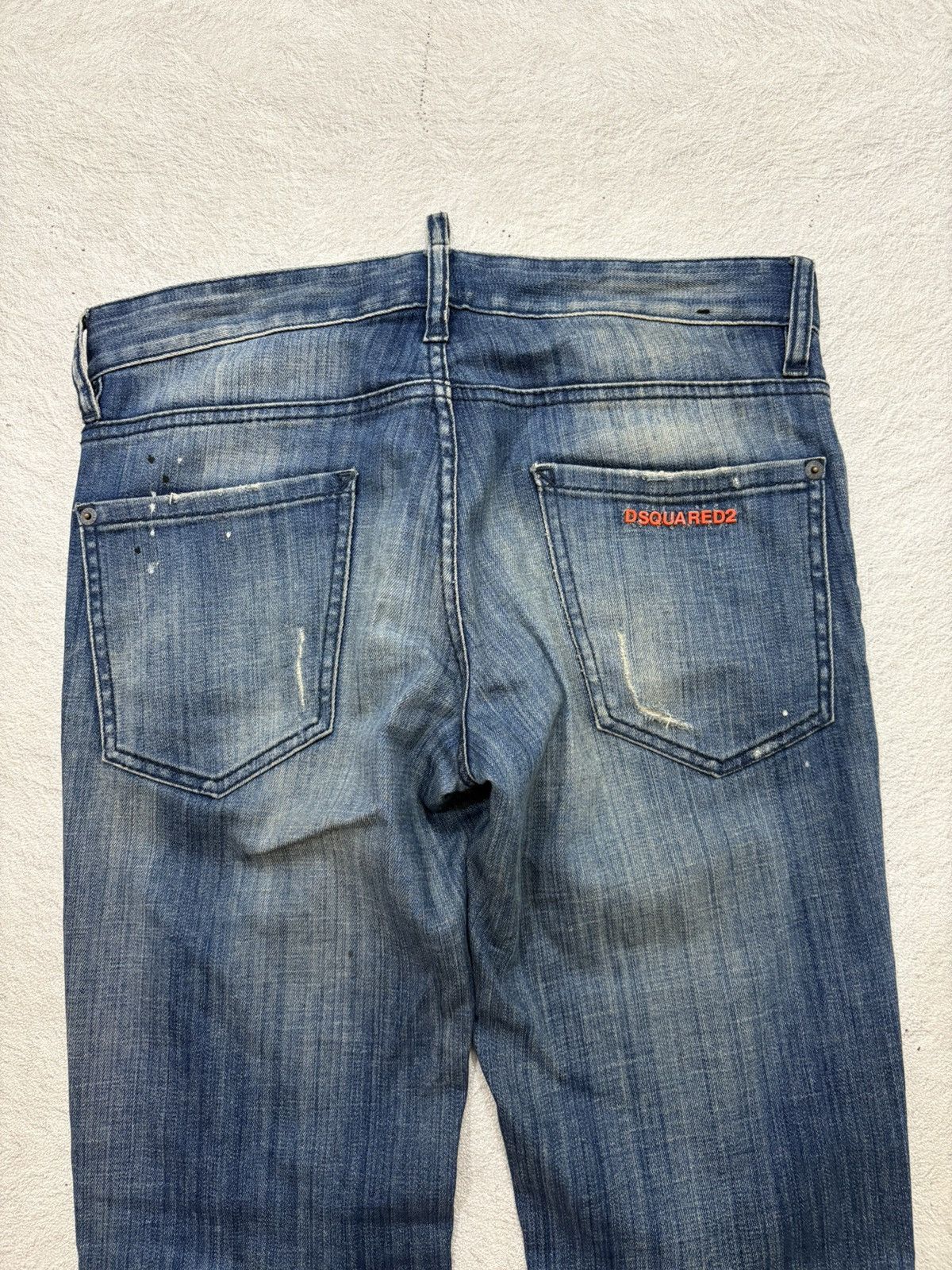 Dsquared2 2000s Dsquared distressed denim pants y2k style Size US 31 - 7 Thumbnail