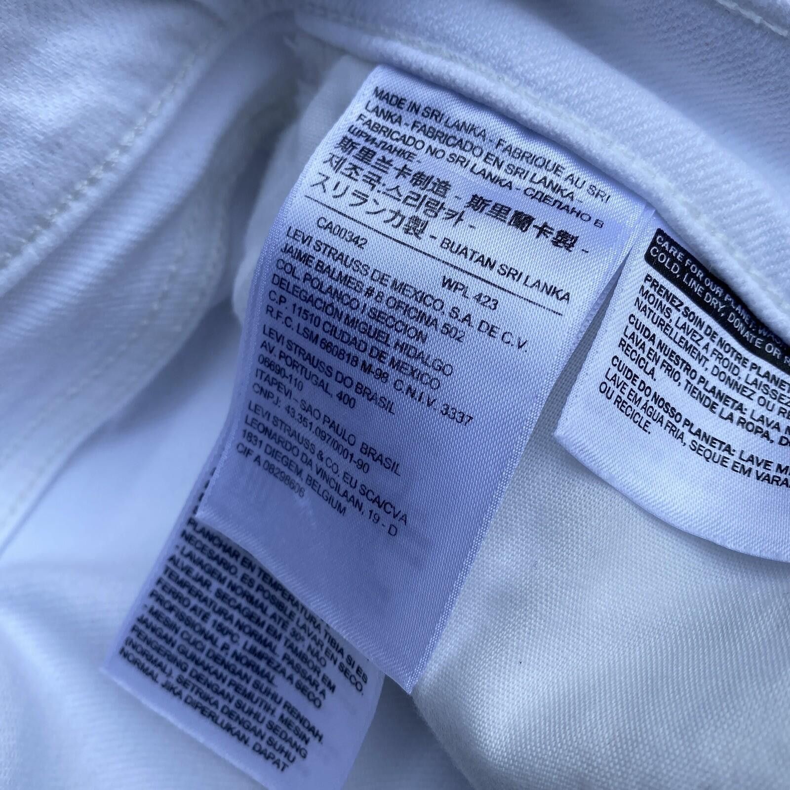 Levi's Levi's 505 Women’s Straight Size 30 White Jeans Zip Fly Size 30" / US 8 / IT 44 - 5 Thumbnail