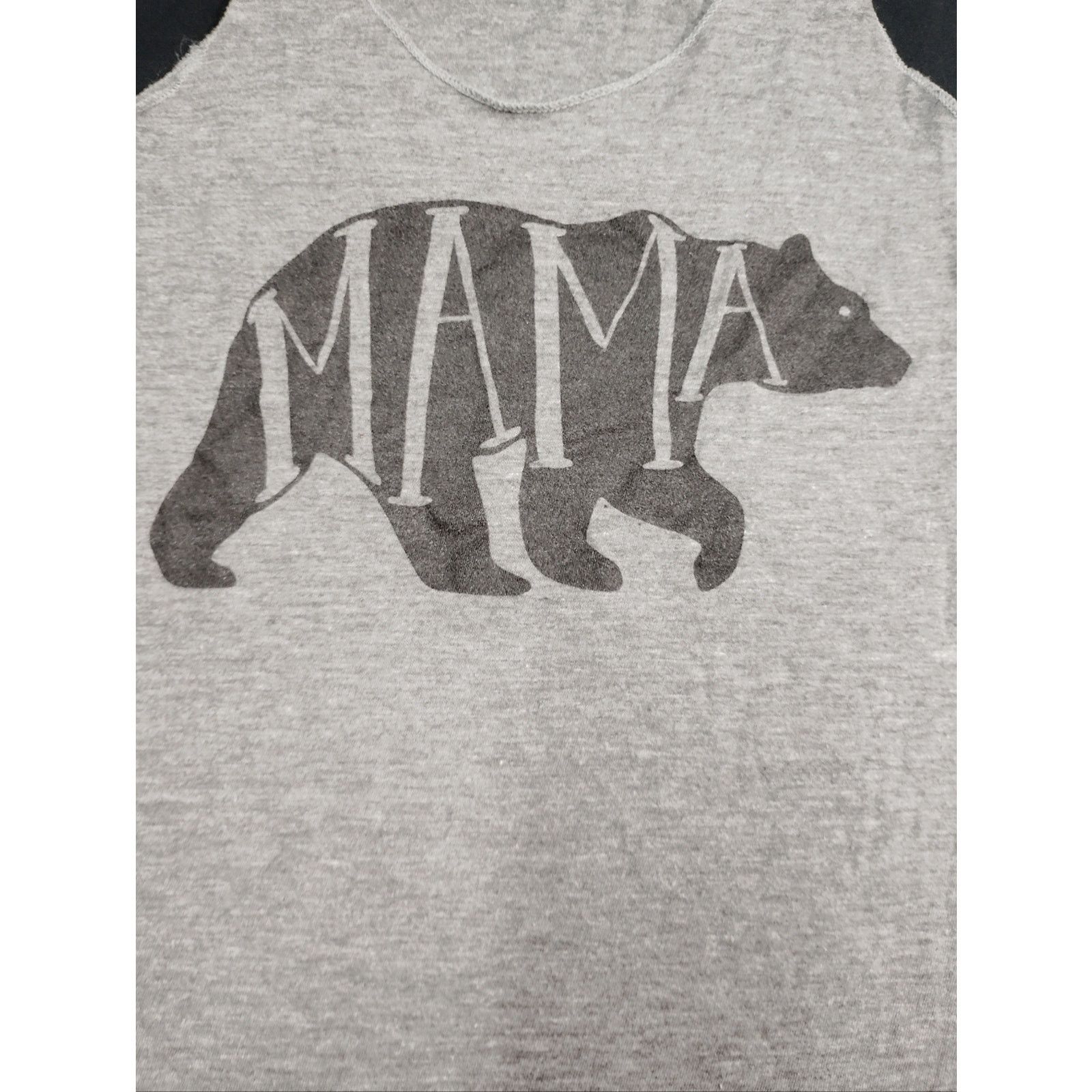 Los Angeles Apparel Los Angeles Apparel Gray Tri-Blend Mama Bear Racerback Tank Size XS / US 0-2 / IT 36-38 - 2 Thumbnail