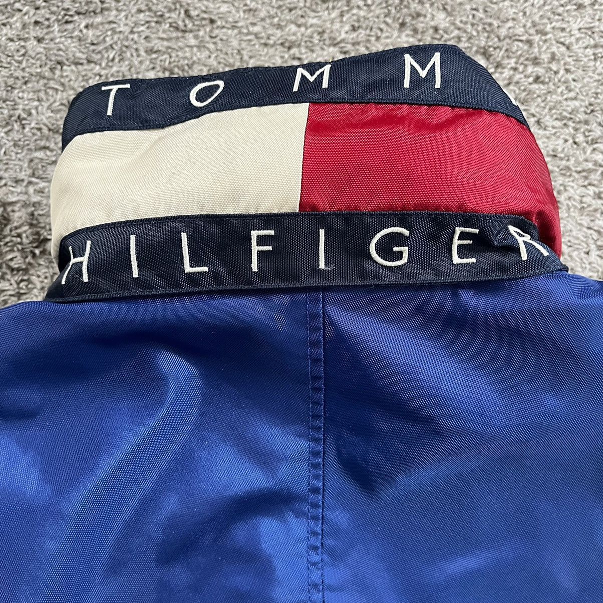 Tommy Hilfiger × Tommy Jeans × Wu-Tang Clan 🔴 Vintage Tommy Hilfiger Jacket Size Large Blue Spell Out Size US L / EU 52-54 / 3 - 15 Thumbnail