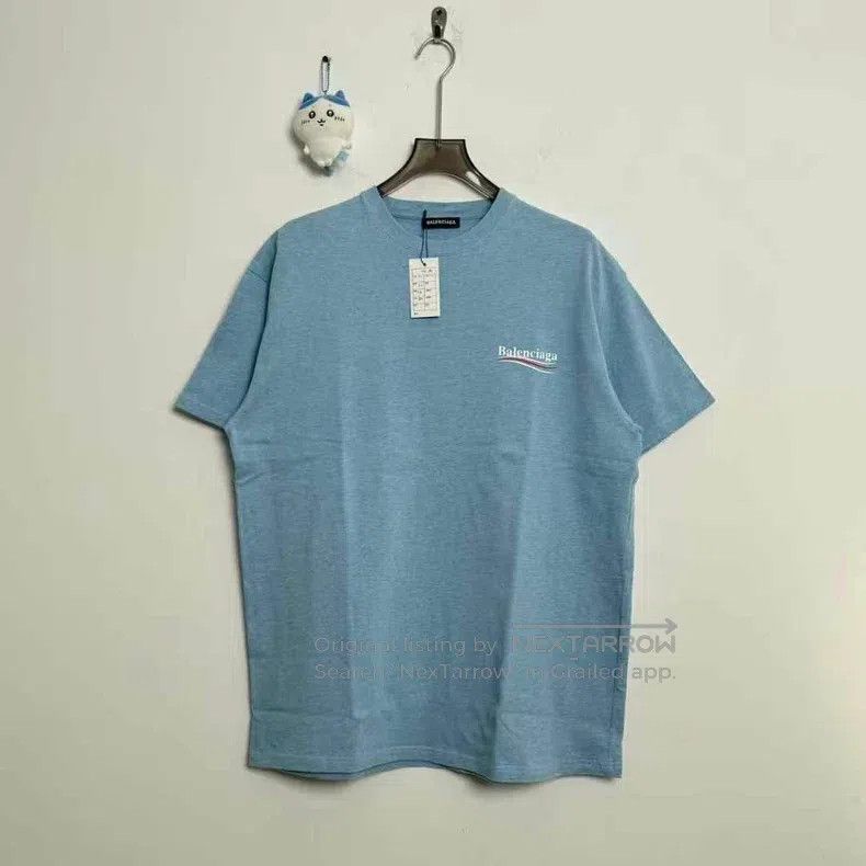 Balenciaga Balenciaga Haze Blue Cola Short Sleeve Size US M / EU 48-50 / 2 - 1 Thumbnail