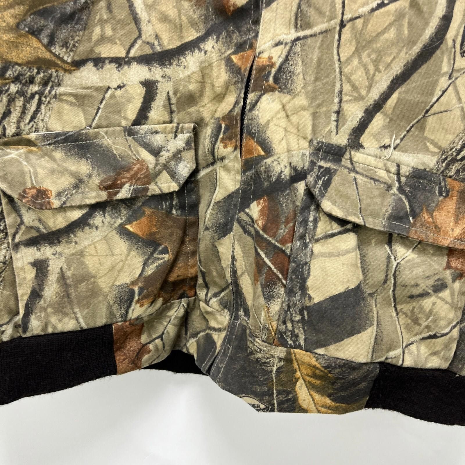 Vintage Vintage Real Tree Camo Hooded Zip Up Insulated Jacket Small Size US S / EU 44-46 / 1 - 4 Thumbnail