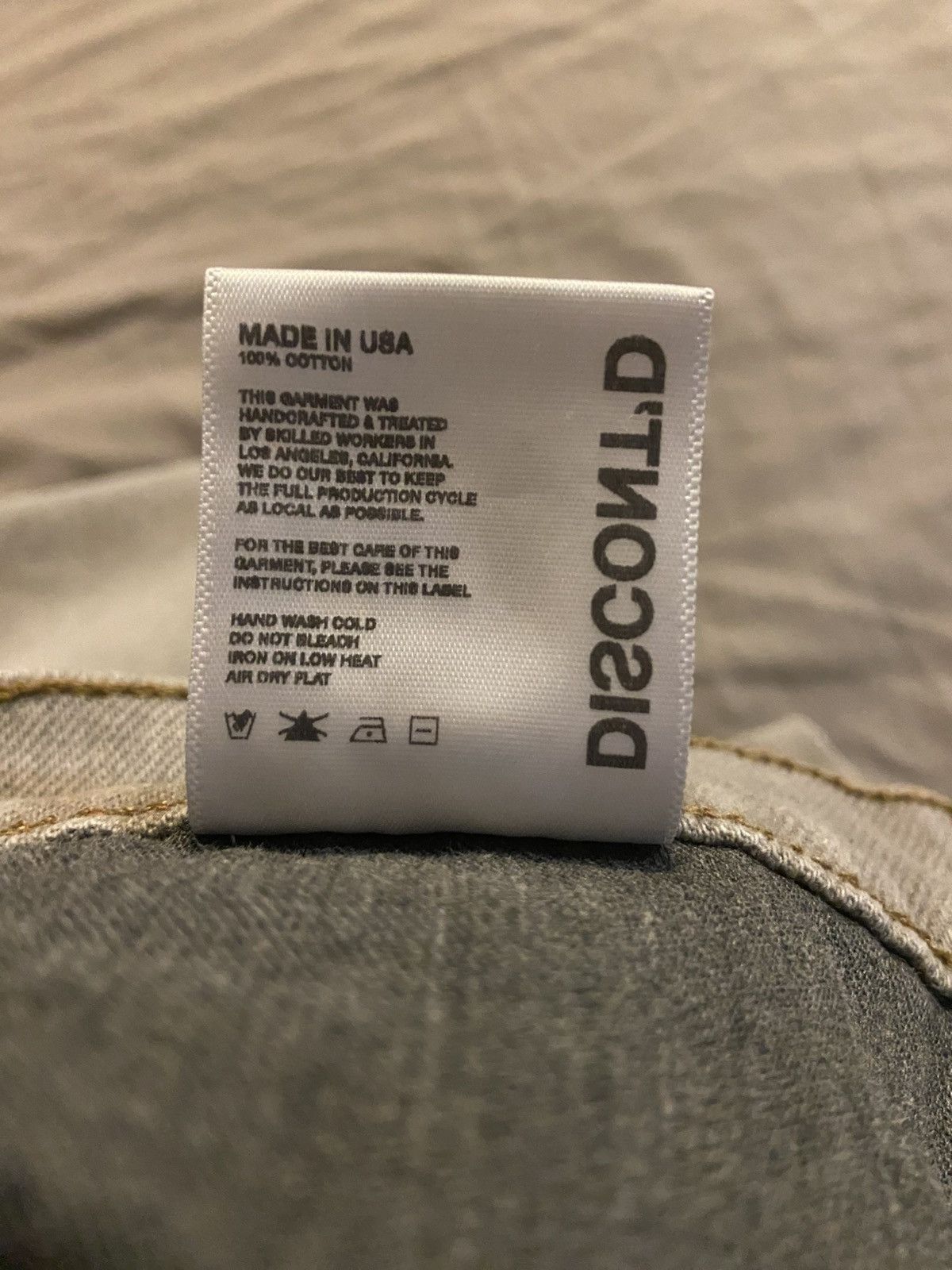 Vintage DISCONTD bleach baggy denim Size US 30 / EU 46 - 6 Thumbnail