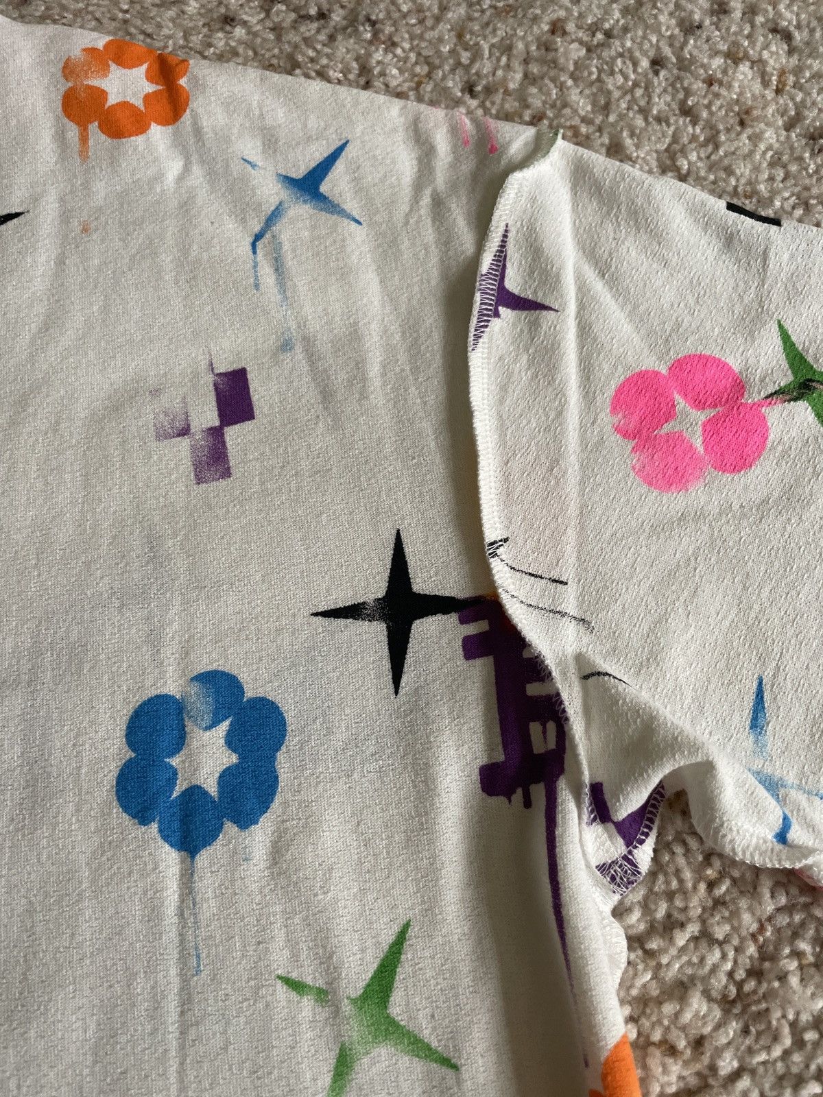 Purple Purple Brand Painted Monogram T-Shirt Size US S / EU 44-46 / 1 - 13 Thumbnail