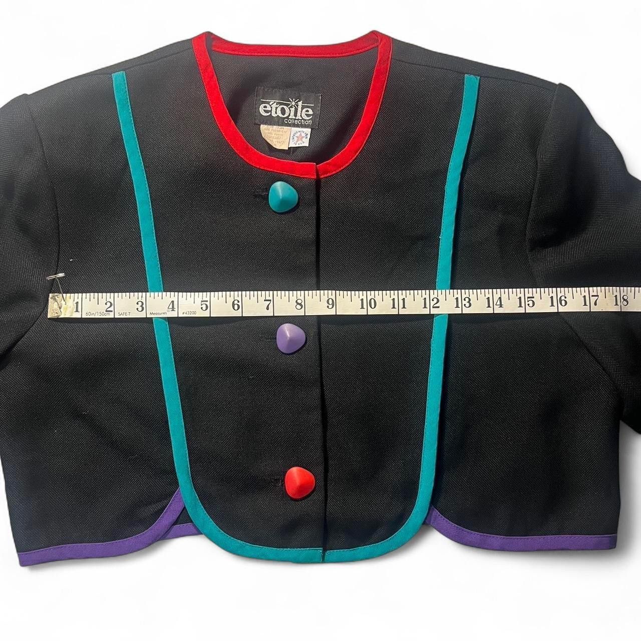 Vintage Rare American Vintage étoile Black 80’s cropped jacket sz 8 Size M / US 6-8 / IT 42-44 - 5 Thumbnail