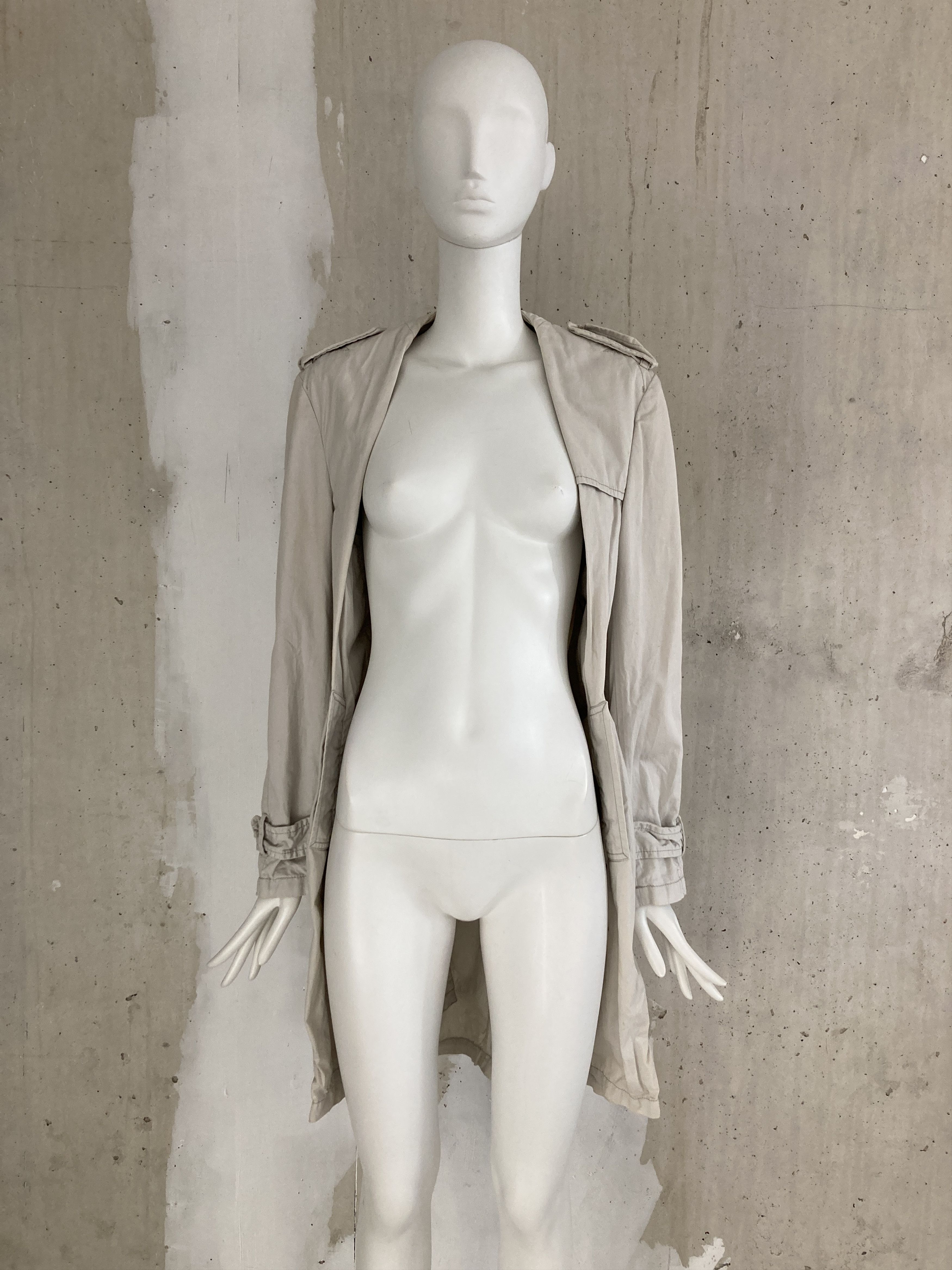 Maison Margiela SS2001 Archive Folded Trench Coat Size M / US 6-8 / IT 42-44 - 2 Thumbnail
