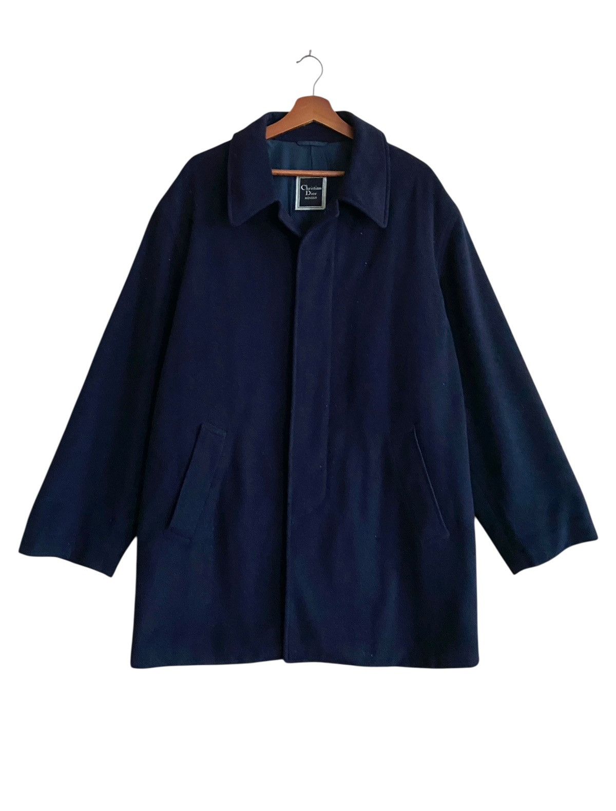 Christian Dior Monsieur Vintage Brand Christion Dior Wool Trench Coat 1990s Size US L / EU 52-54 / 3 - 1 Thumbnail