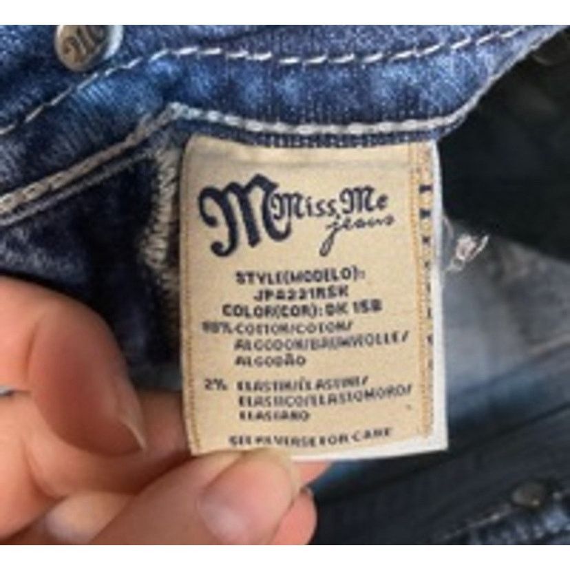 Miss Me Y2K Bootcut Skinny Dark Wash Miss Me Jeans Size 28 JP4221RSI Size 28" / US 6 / IT 42 - 4 Thumbnail