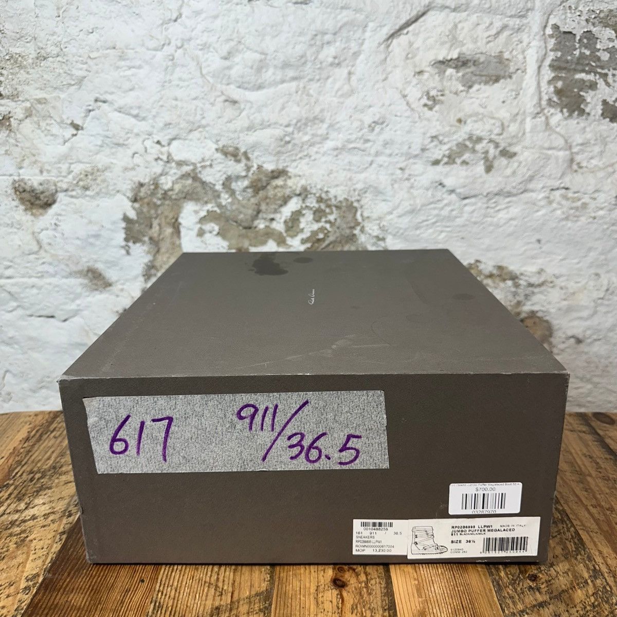 Rick Owens Rick Owens Hexa Lace Padded High Top Sneaker Size 36.5 Size US 5.5 / IT 35.5 - 8 Thumbnail