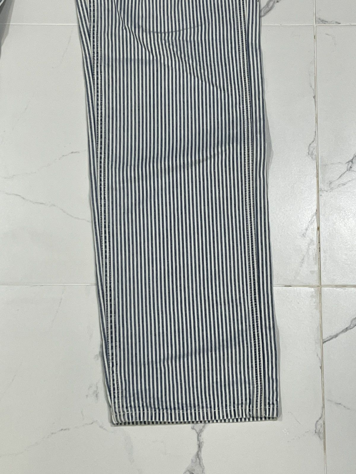 Blue Blue Japan Vintage Blue Blue Japan Hickory Striped Slim Work Pants Size US 31 - 3 Thumbnail