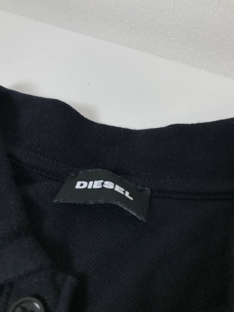 Diesel DIESEL Men's Black D Logo Tipped Polo Shirt Size M Size US M / EU 48-50 / 2 - 6 Thumbnail