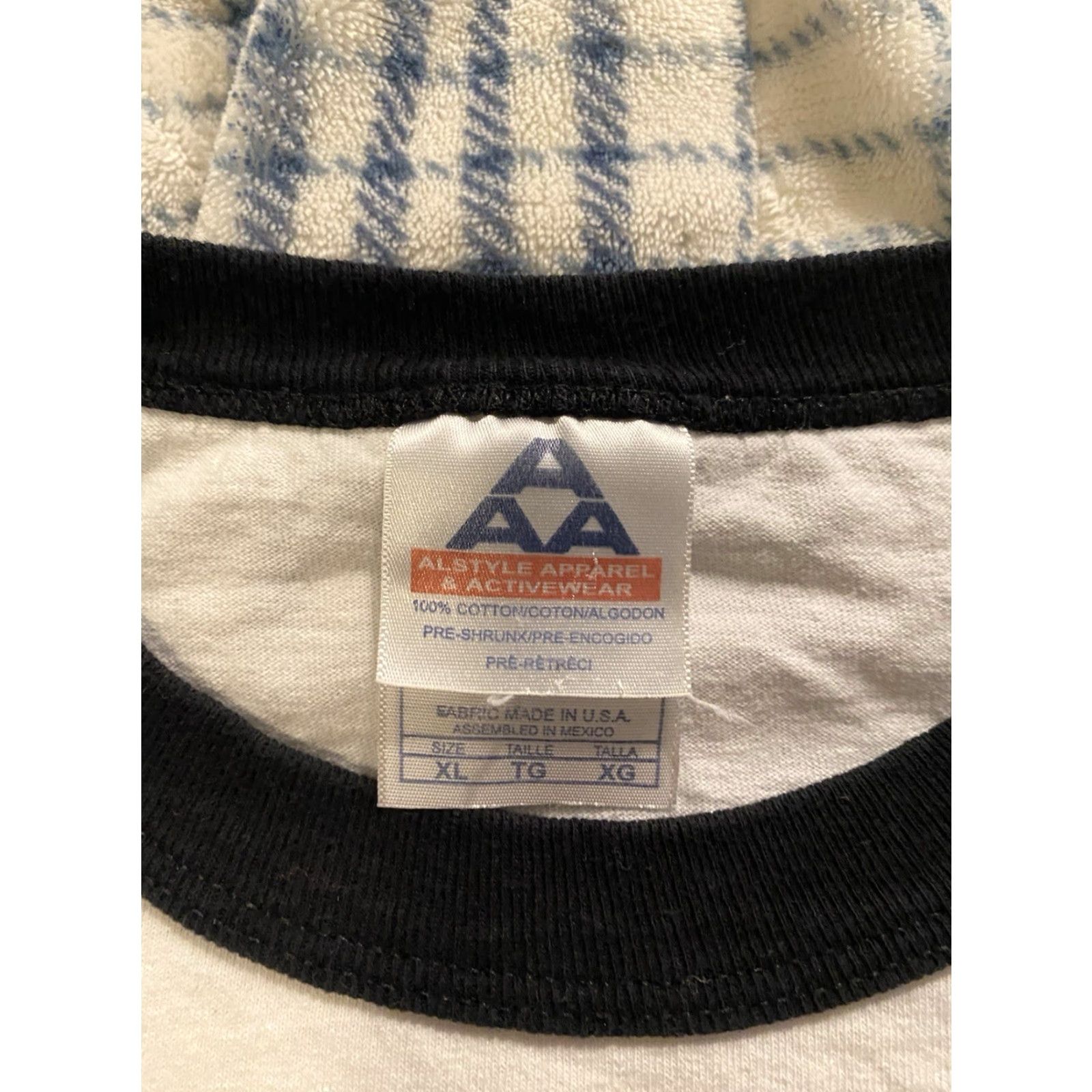 AAA VINTAGE Alstyle AAA Ringer T Shirt A Christmas Story The Pink Nightmare Men’s XL Shirt Unisex Adults White Cotton 90s Christmas Movie Girls Men’s XL Size US XL / EU 56 / 4 - 4 Thumbnail