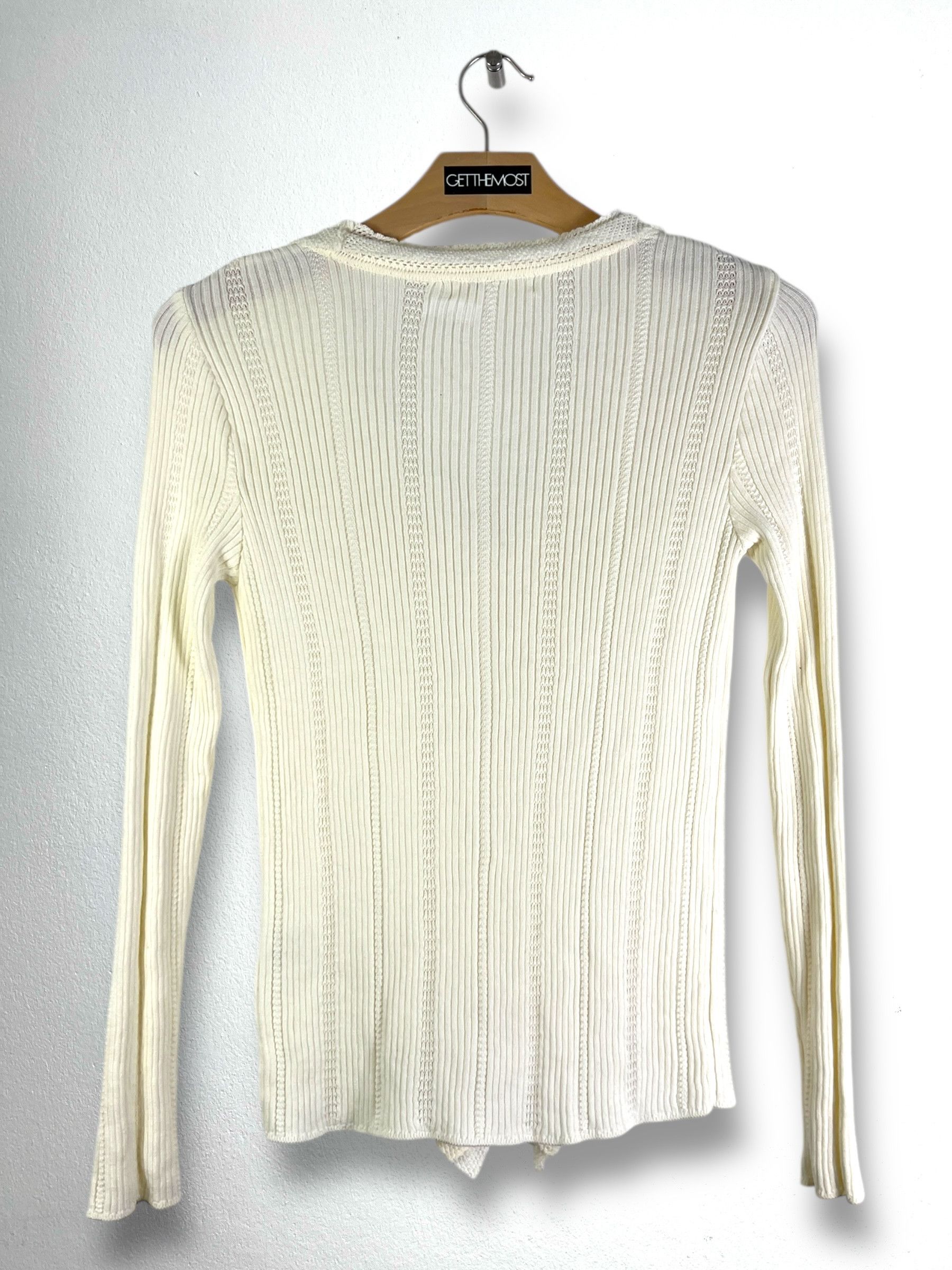 Hanae Mori Hanae Mori Deux Knit Cardigan (M) GTMP260 Size M / US 6-8 / IT 42-44 - 8 Thumbnail