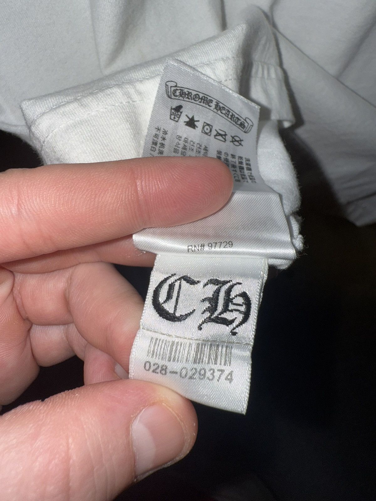 Chrome Hearts Chrome Hearts White Neck Scroll Logo S/s Size US S / EU 44-46 / 1 - 6 Thumbnail