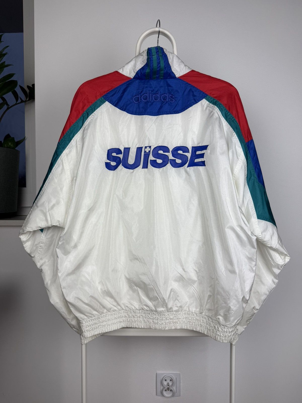 Adidas × Vintage Vintage 90's Adidas Suisse Olympic Track jacket Size US M / EU 48-50 / 2 - 10 Thumbnail