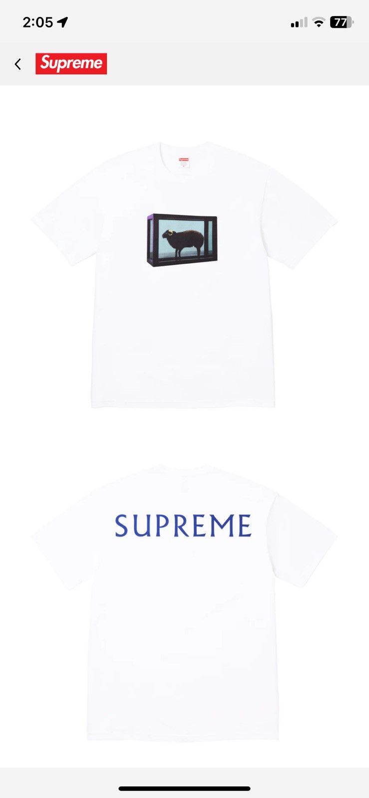 Supreme Box Logo 2009 Damien Hirst Polka Dot Tee White Size