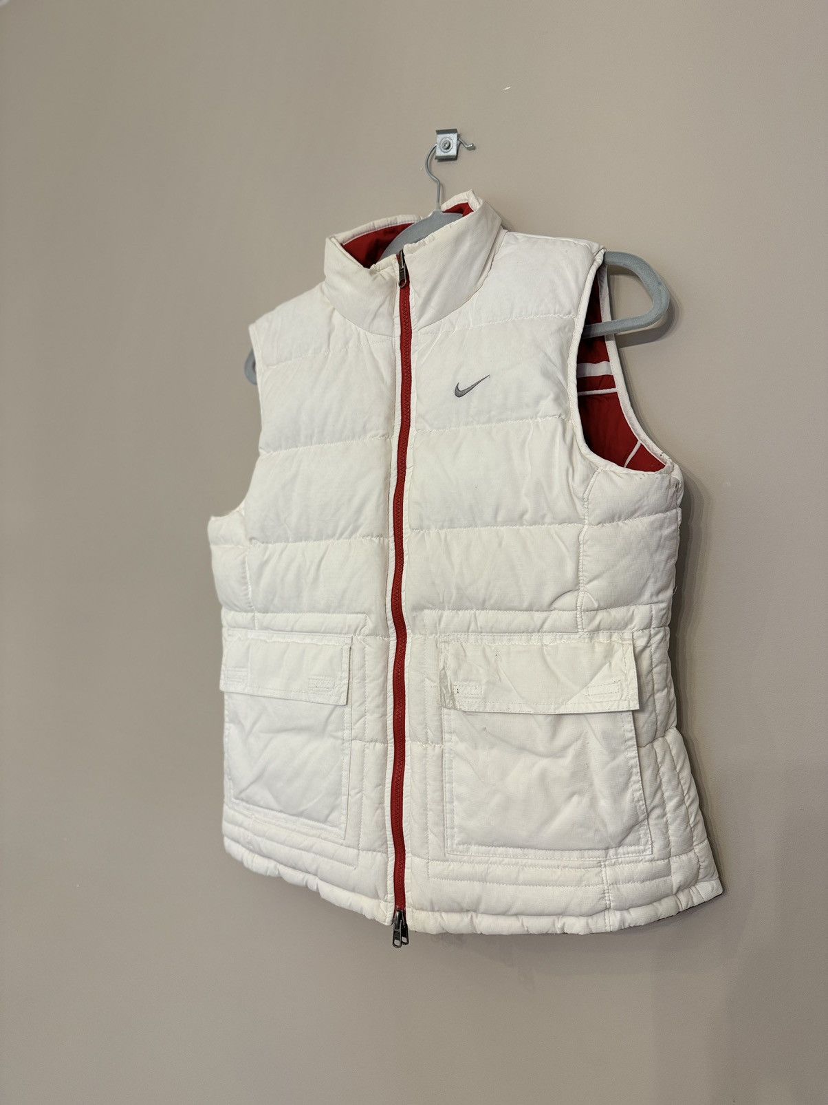 Nike Nike vest 90s women’s down puffer 2 in 1 reversible red Size L / US 10 / IT 46 - 9 Thumbnail