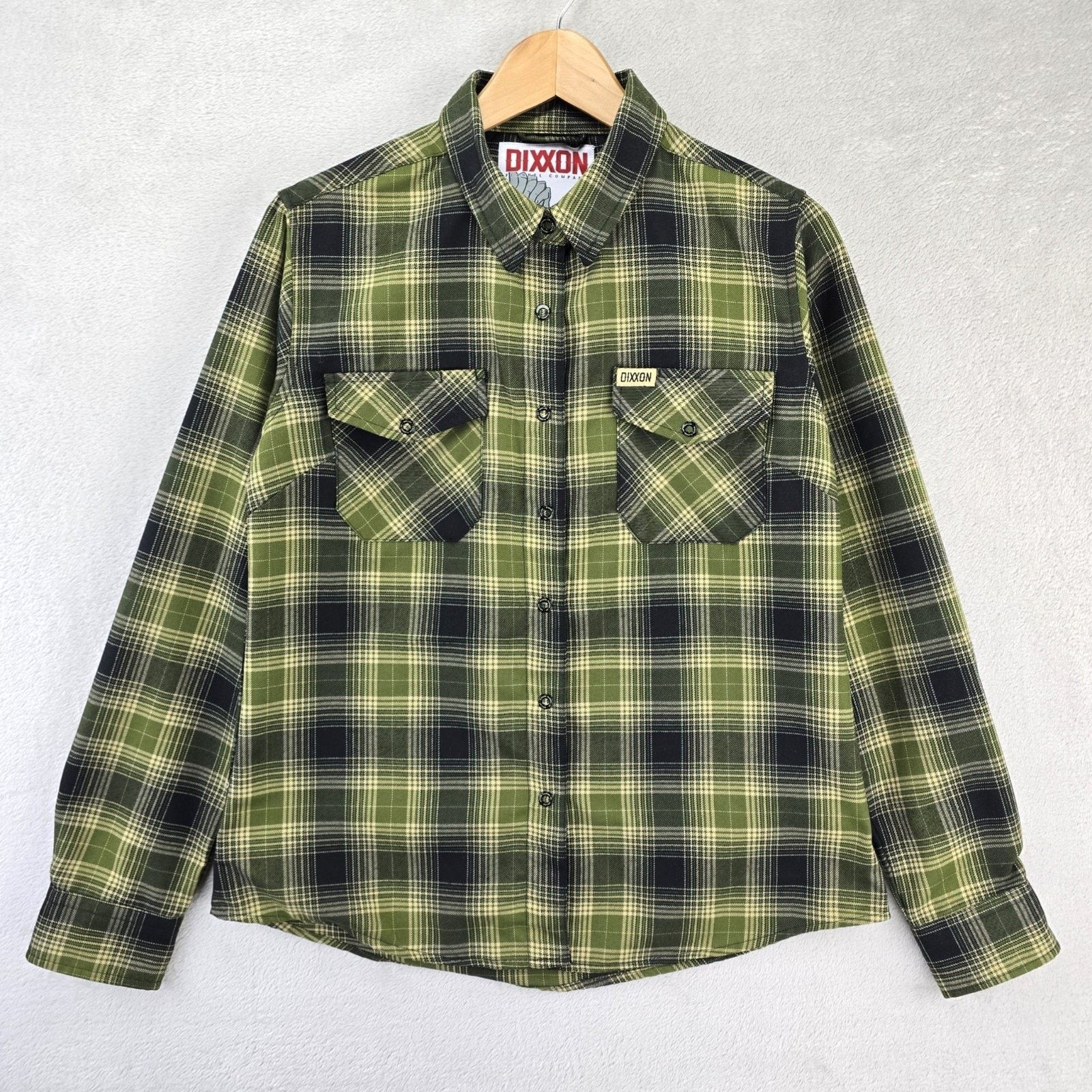 Dixxon Dixxon Action Flannel Shirt Womens Medium Green Black Plaid Size M / US 6-8 / IT 42-44 - 1 Thumbnail