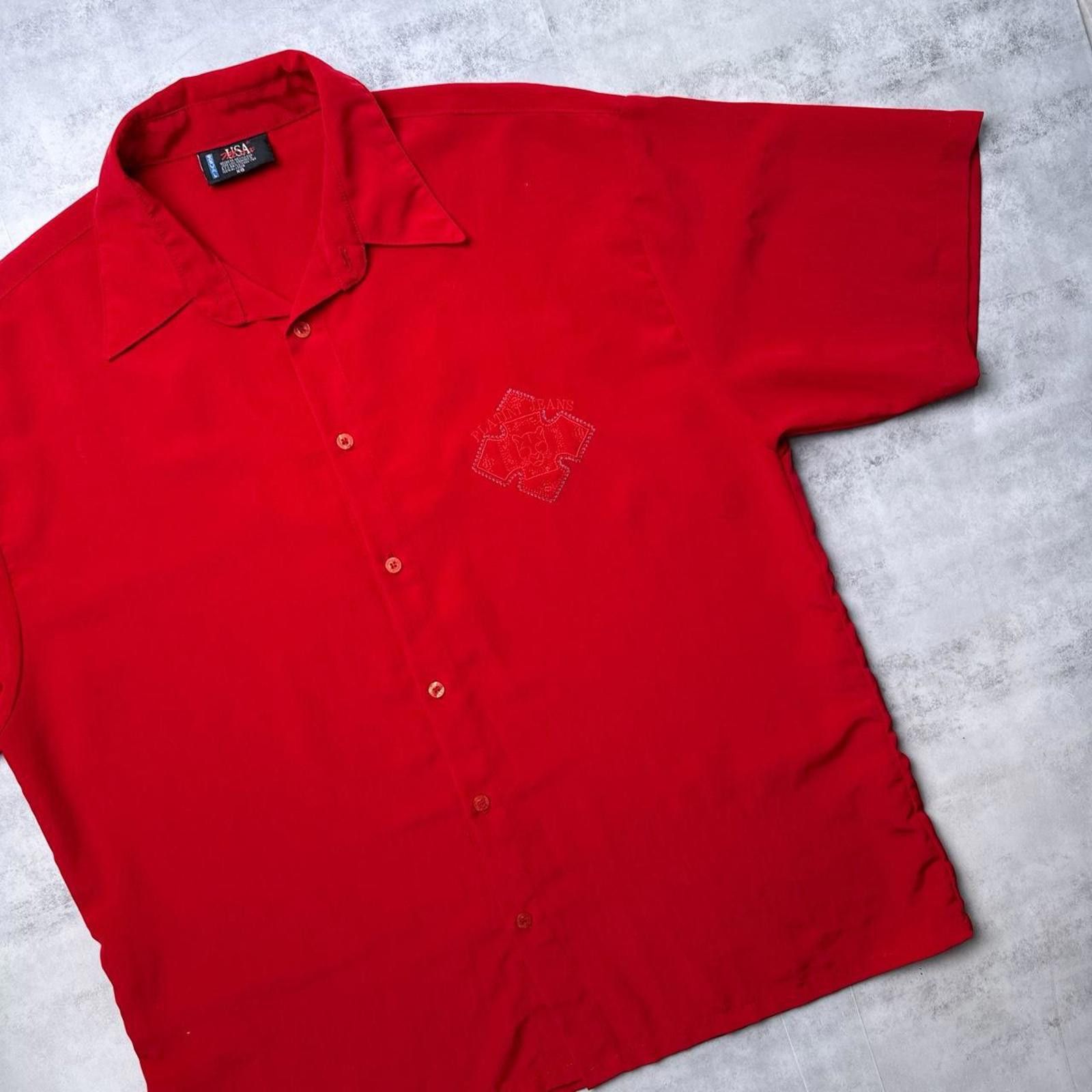 Affliction Y2K Platini Affliction Style 00s Red Button Up Shirt Size US XL / EU 56 / 4 - 6 Thumbnail