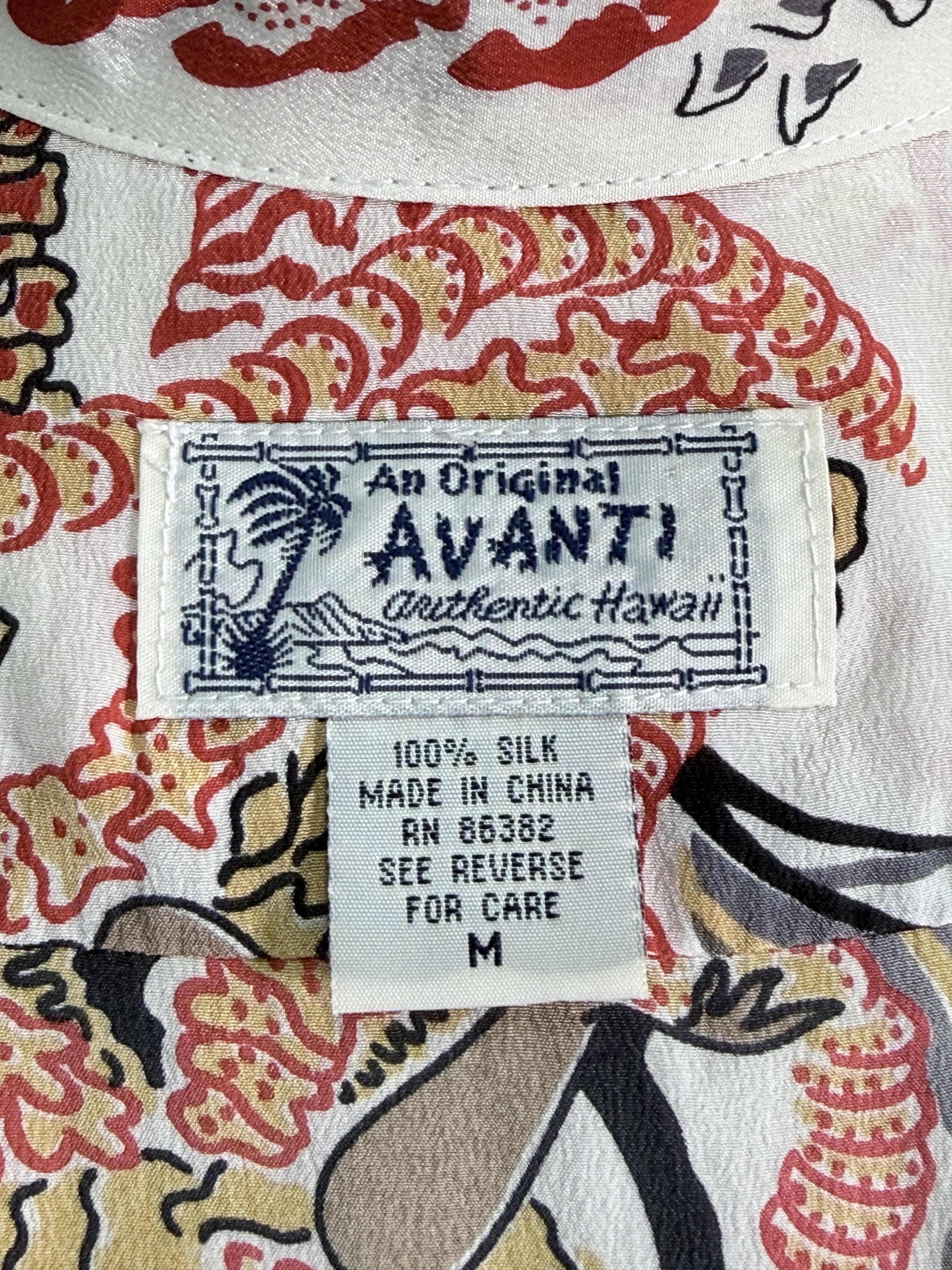 Other Avanti White Hawaiian Shirt Size US M / EU 48-50 / 2 - 2 Thumbnail
