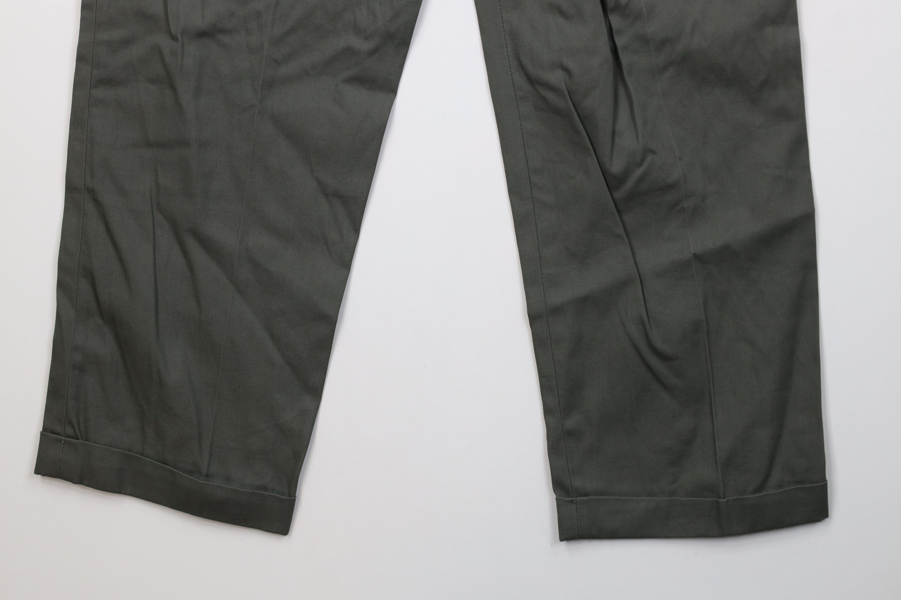 Vintage Deadstock Vintage 50s 60s Cotton Chino Pants Green USA Size US 32 / EU 48 - 14 Thumbnail