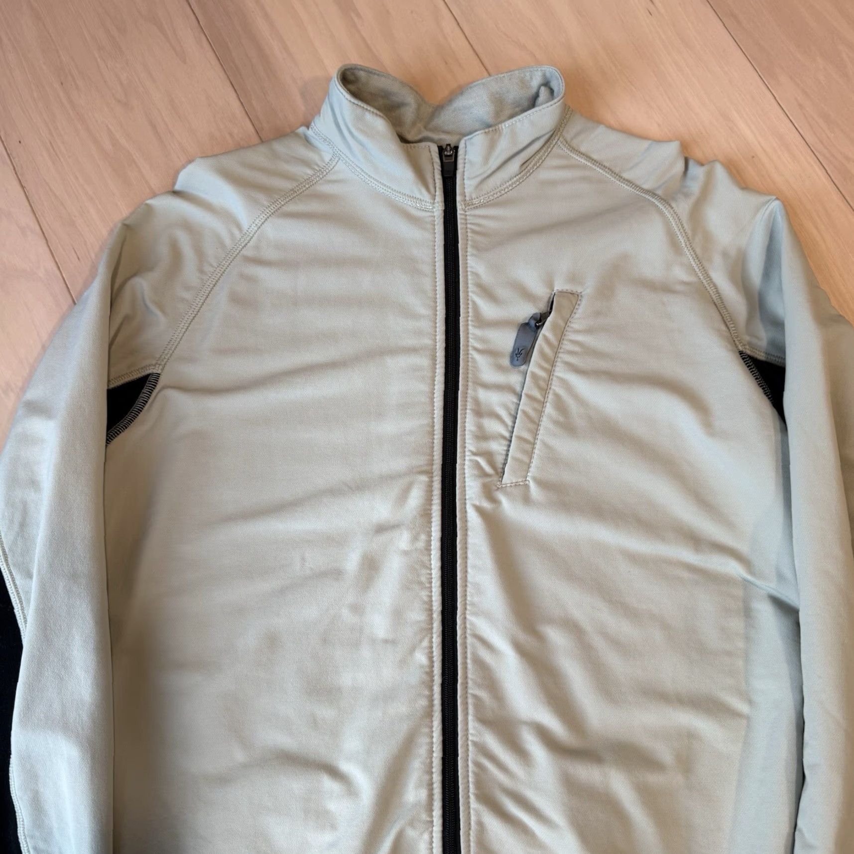 Vintage Ibex Sweater Jacket Women's Large Cream Black Full Zip Utility Wool Outerwear Shirt (Jacket) Size L / US 10 / IT 46 - 4 Thumbnail