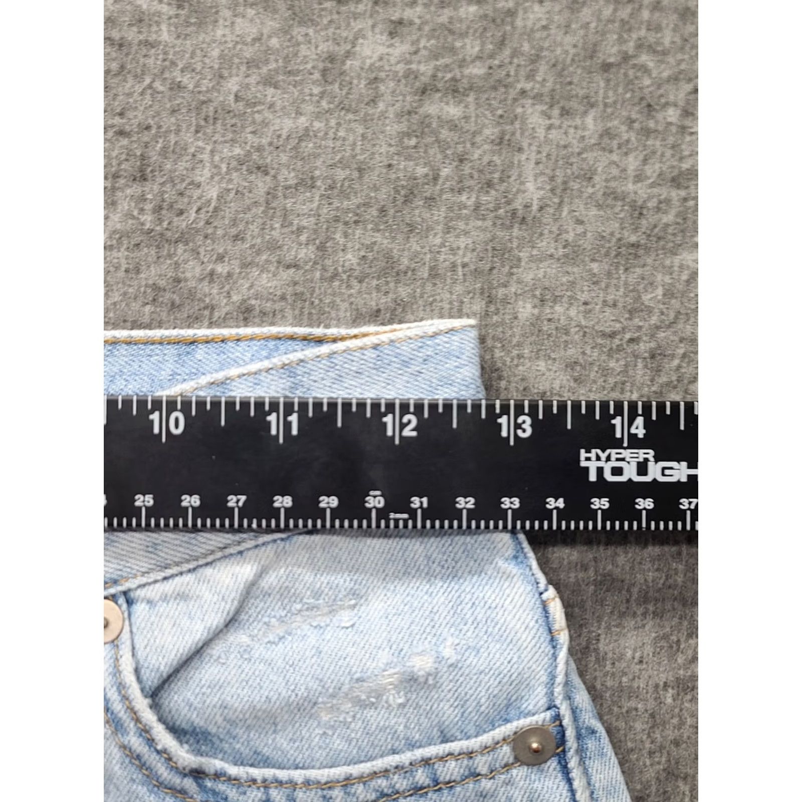 Madewell Madewell Jeans Women’s 24x26 High Rise Distressed Slimming Stretch Denim Blue 5-Pocket City Damaged? (adjusted) Size 42" / US 20 - 6 Thumbnail
