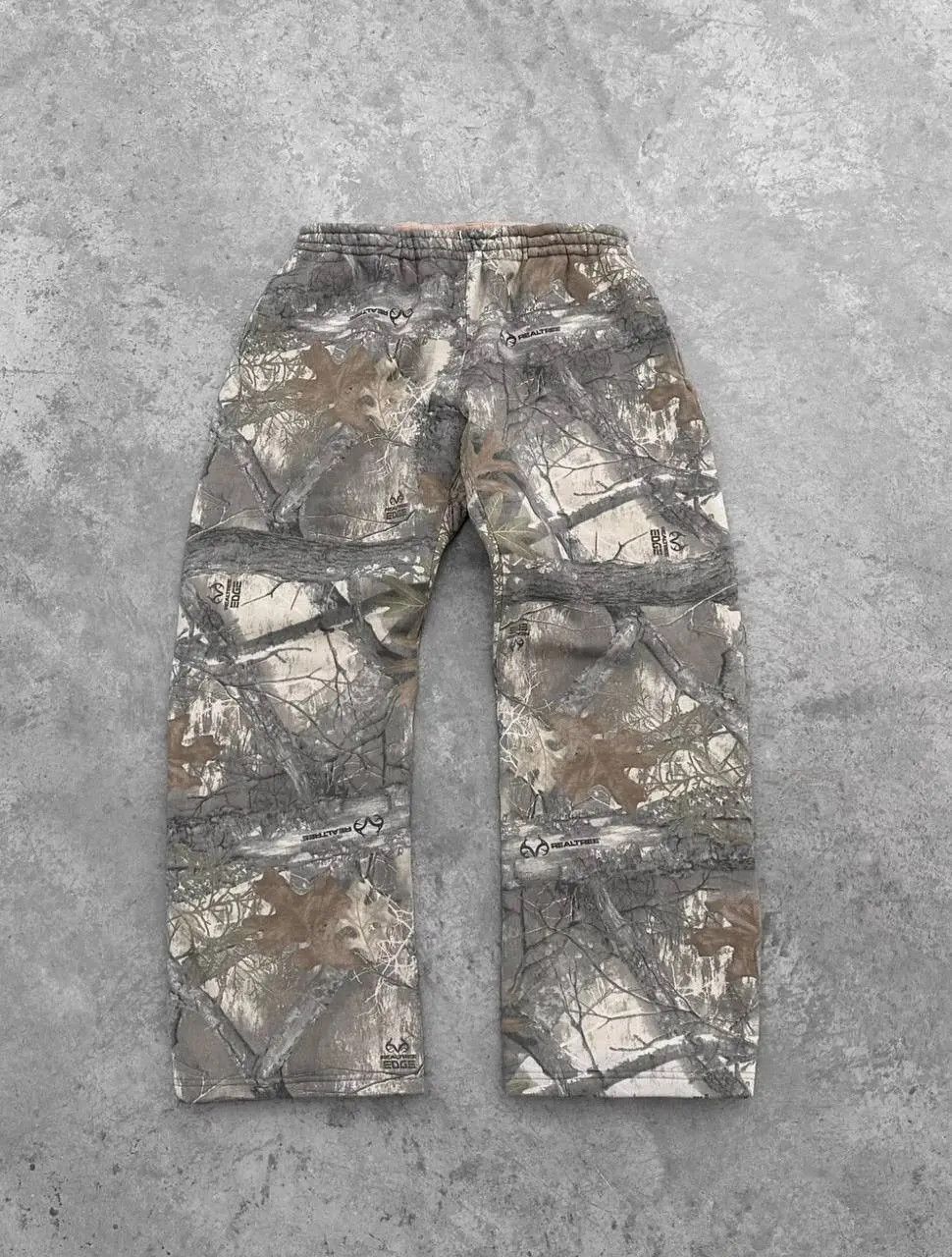 Camo Sweatpants Y2K Pants Hip Hop Retro Tactical
