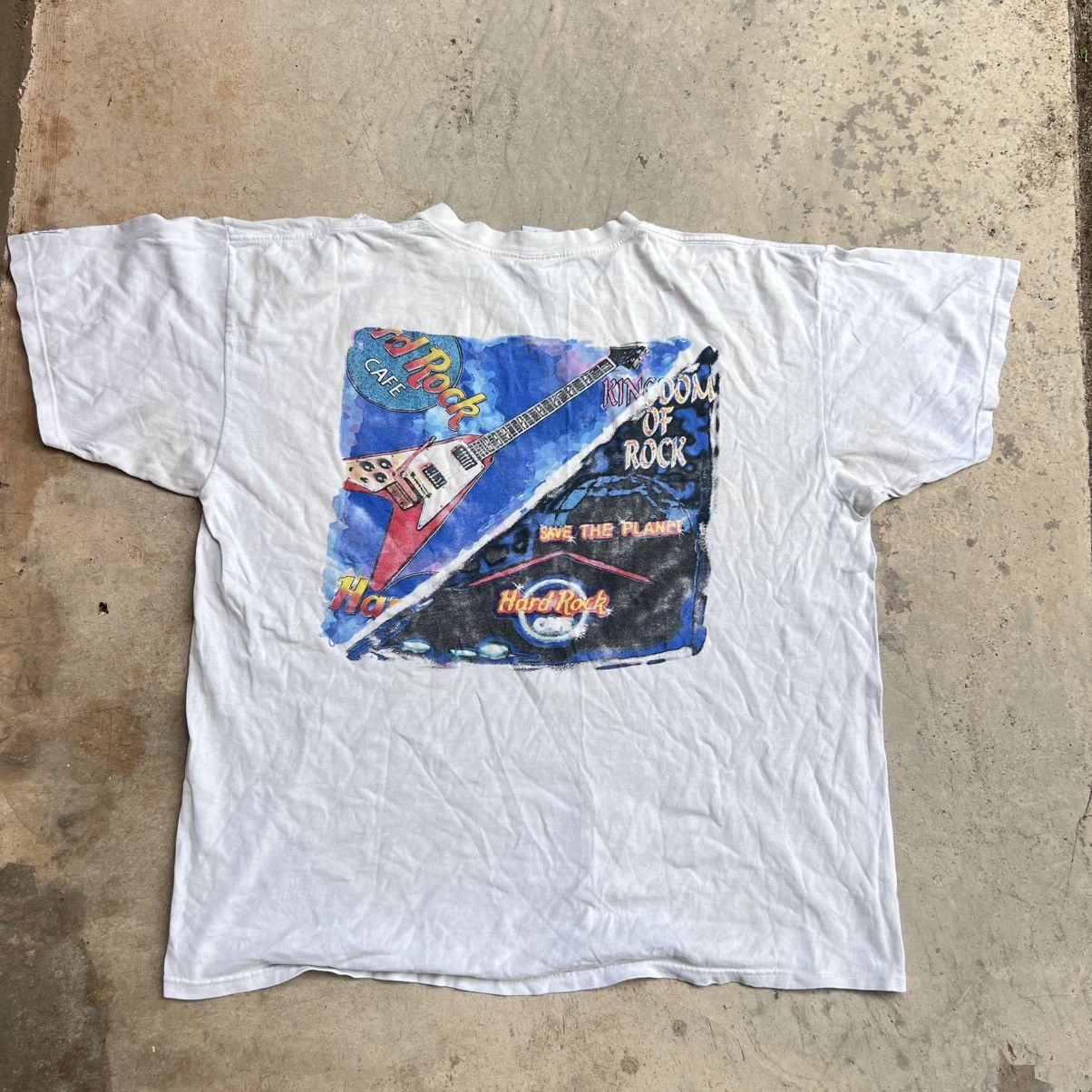 Hard Rock Cafe Vintage Thrashed Hard Rock Cafe Orlando Oversized Tshirt Size US XXL / EU 58 / 5 - 1 Thumbnail