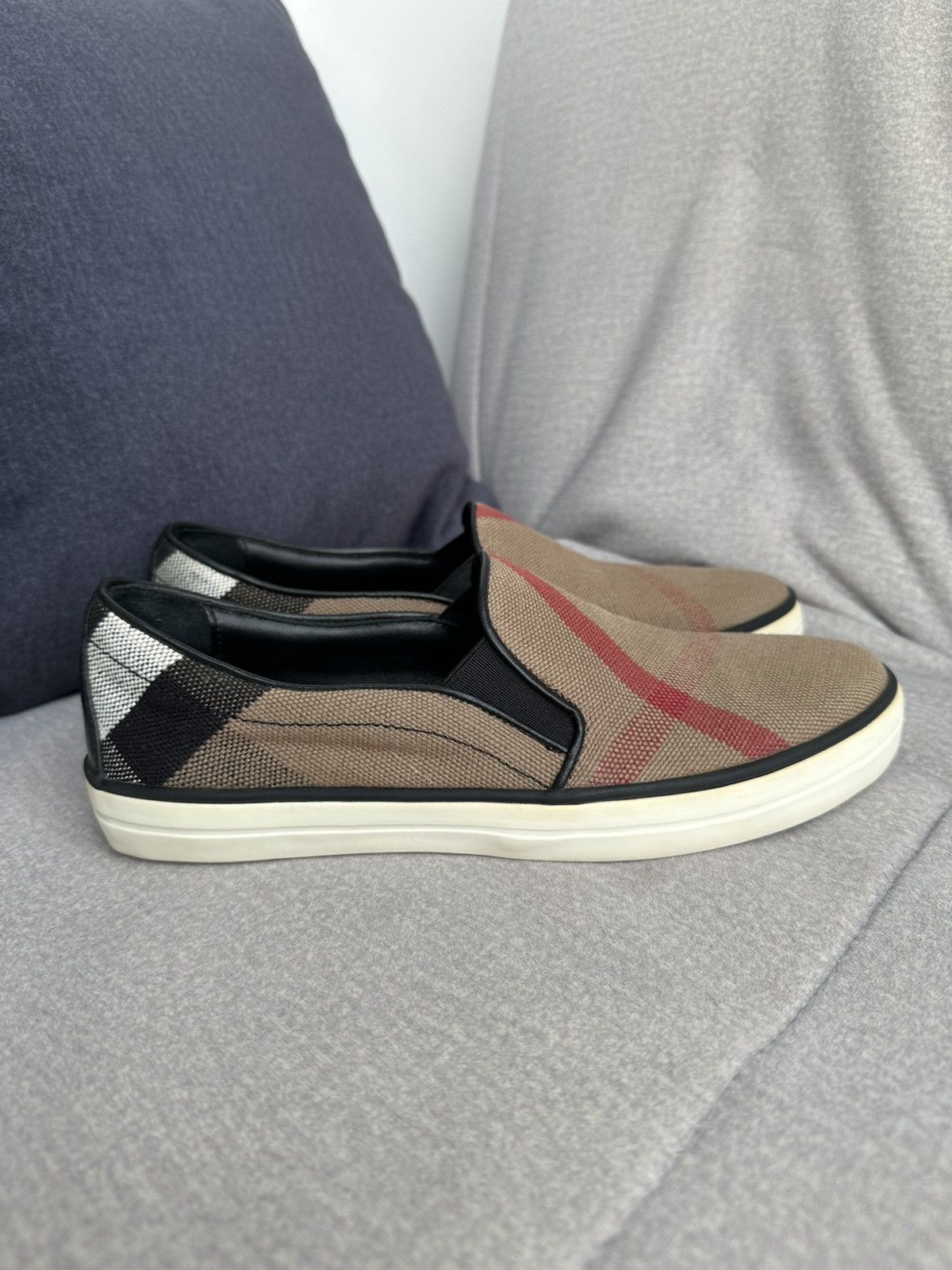 Burberry Burberry Nova Check Slip-Op Sneakers Size US 6 / IT 36 - 3 Thumbnail