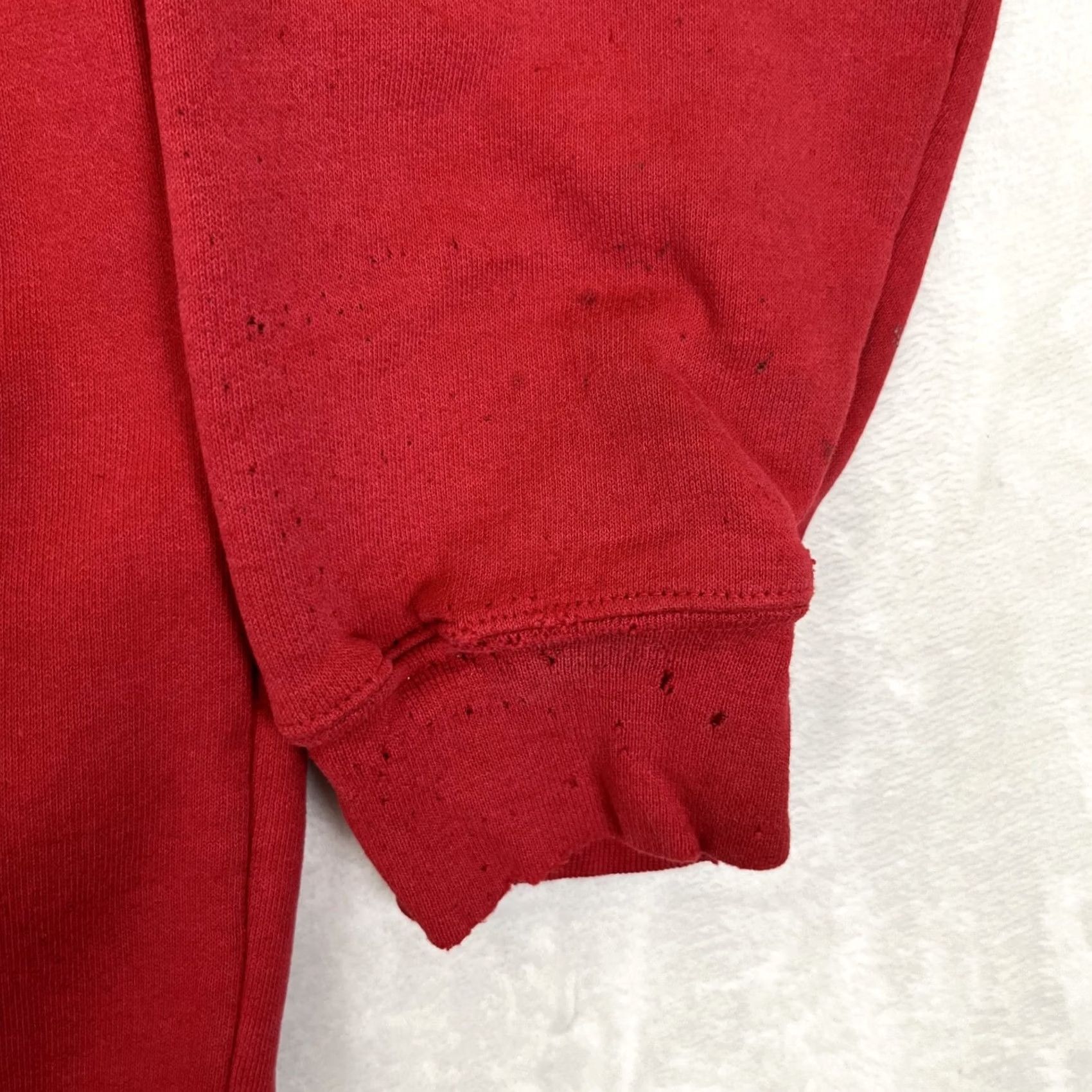 Carhartt Vintage Carhartt Hoodie Sweatshirt Mens XL Red Thrashed Faded Retro Size US XL / EU 56 / 4 - 3 Thumbnail