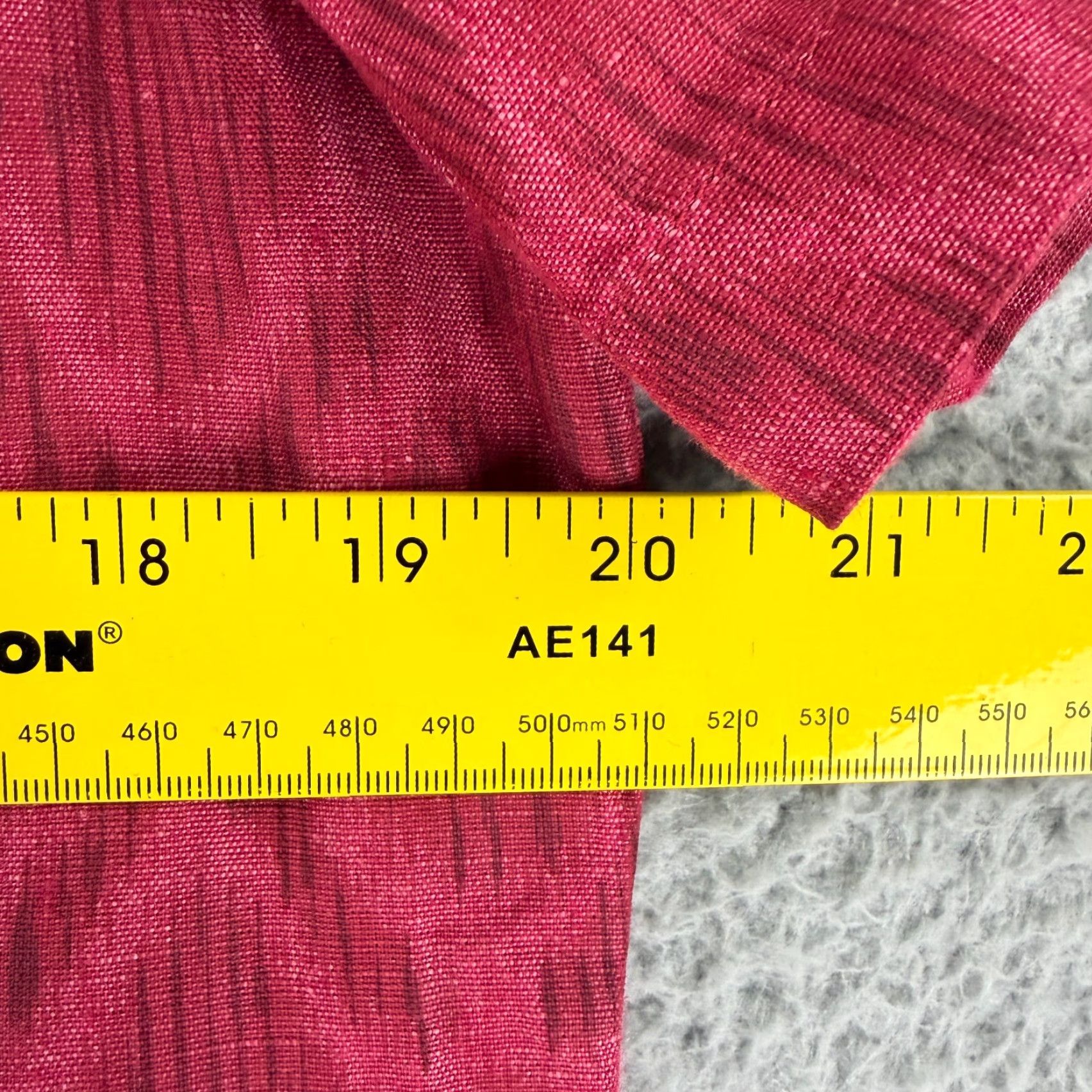 Taylor Stitch Taylor Stitch Havana Camp Collar Shirt Mens S Red Ikat 100% Linen SS Vintage: No Size US S / EU 44-46 / 1 - 5 Thumbnail