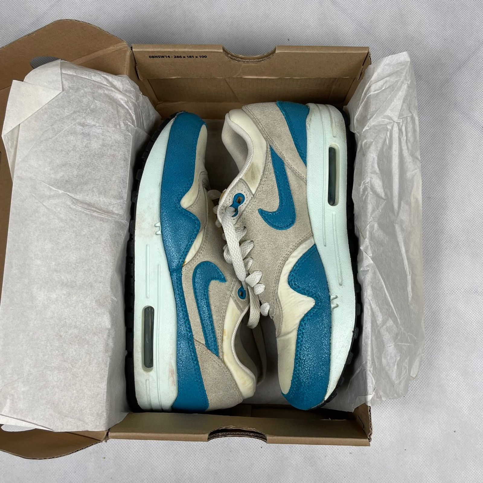 Nike × Vintage Nike Air Max 1 Vintage Sail Neo Turquoise Size US 6,5 Size US 6.5 / IT 36.5 - 2 Thumbnail