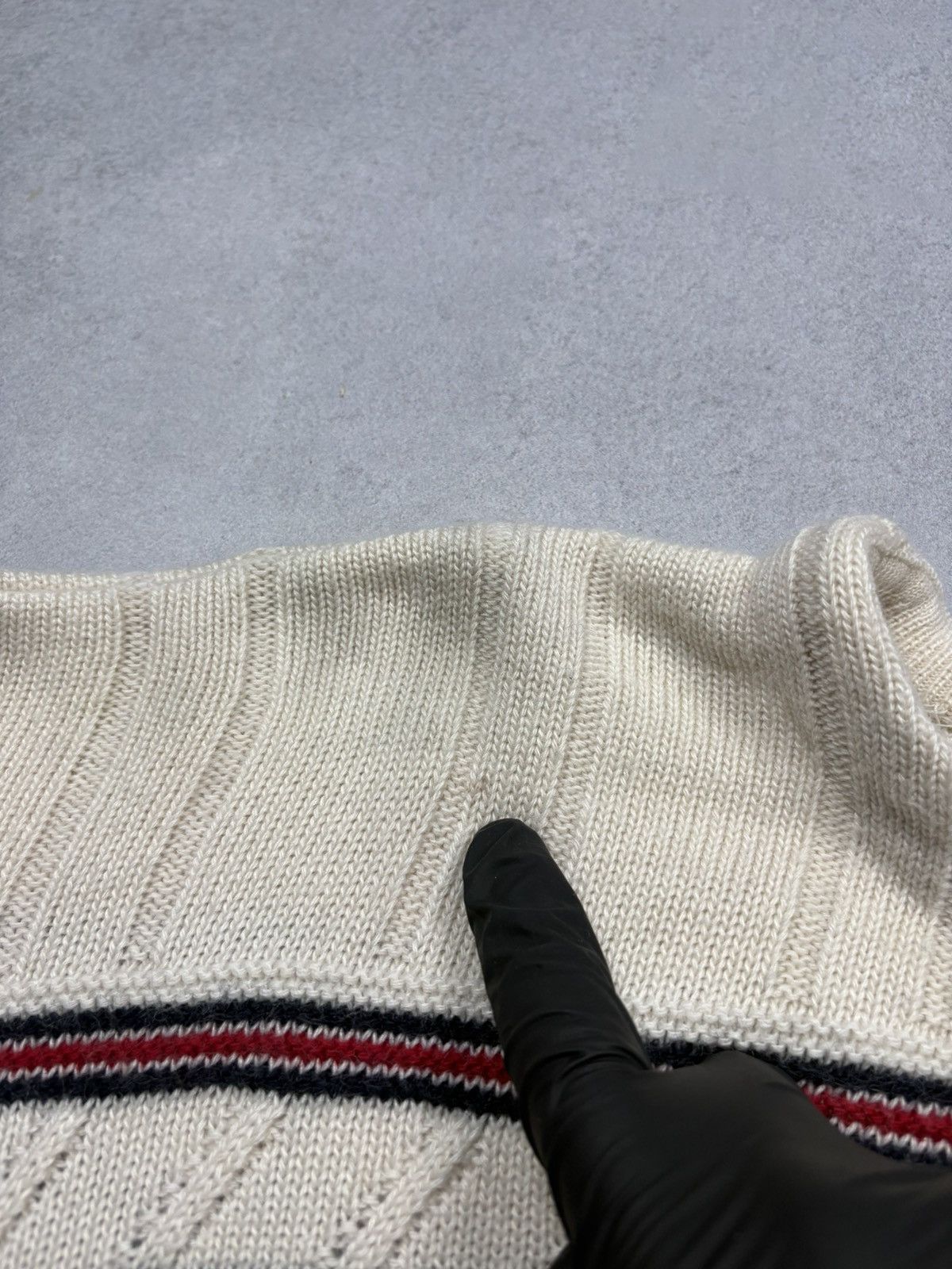 Lacoste Lacoste Vintage Wool Blend Nordic Knit Sweater Aztec Patern Size US XL / EU 56 / 4 - 8 Thumbnail