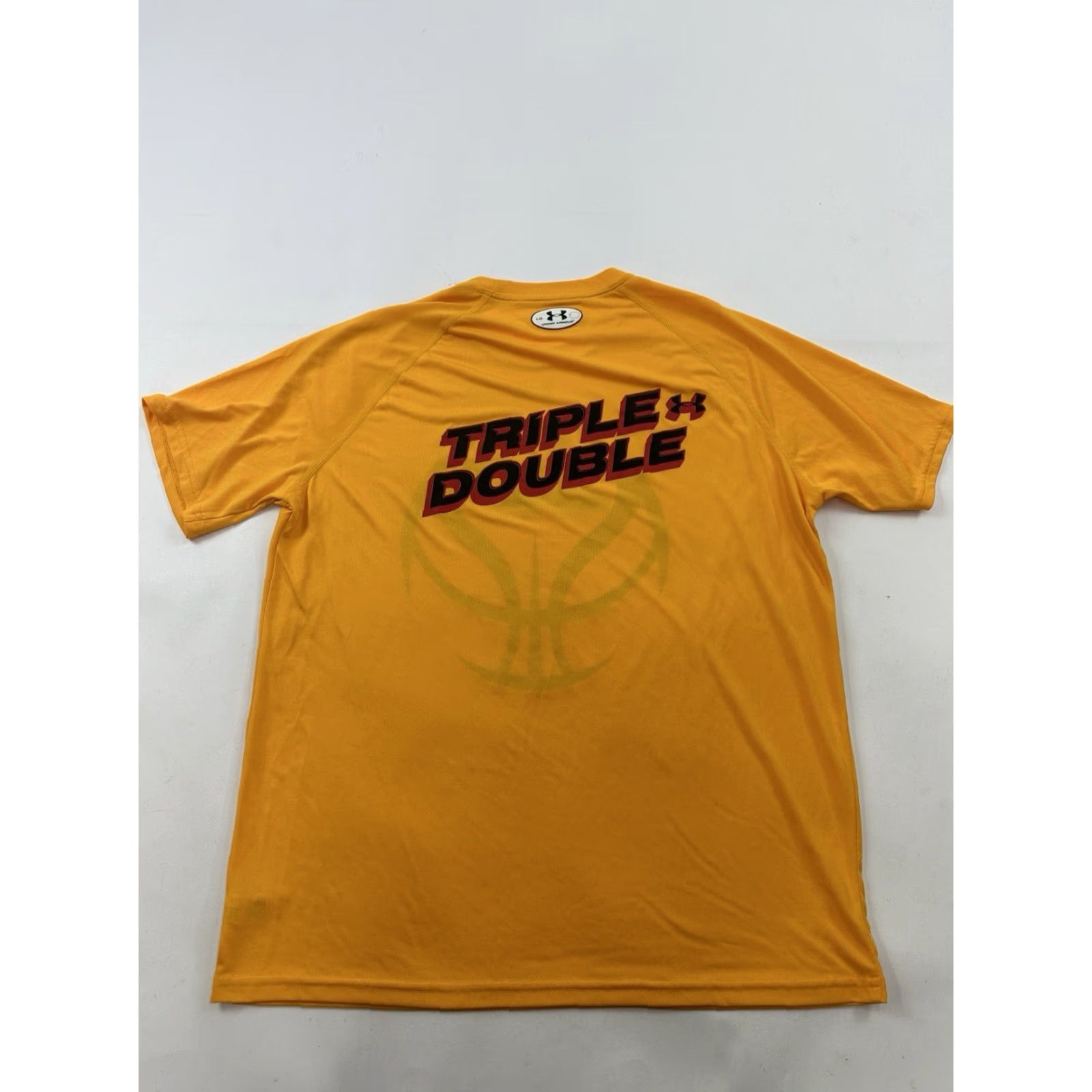 Under Armour Under Armour Shirt Mens L Yellow Triple Double Basketball Crew Neck Short Sleeve Graphic Print Size US L / EU 52-54 / 3 - 4 Thumbnail