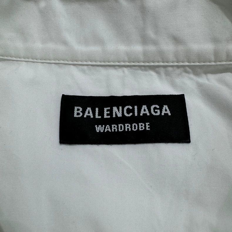 Balenciaga Balenciaga Embroidered Logo White Shirt-2506 Size US S / EU 44-46 / 1 - 2 Thumbnail