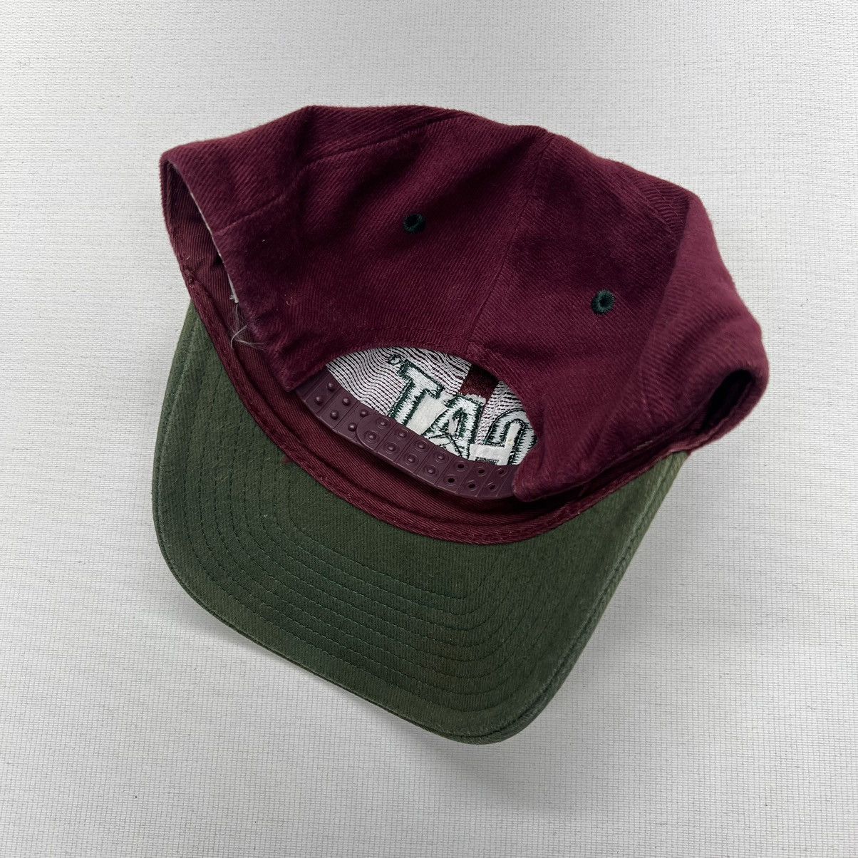 Caterpillar × Vintage Cat Caterpillar Hat Cap Red Green Snap Back Embroidered Size ONE SIZE - 15 Thumbnail