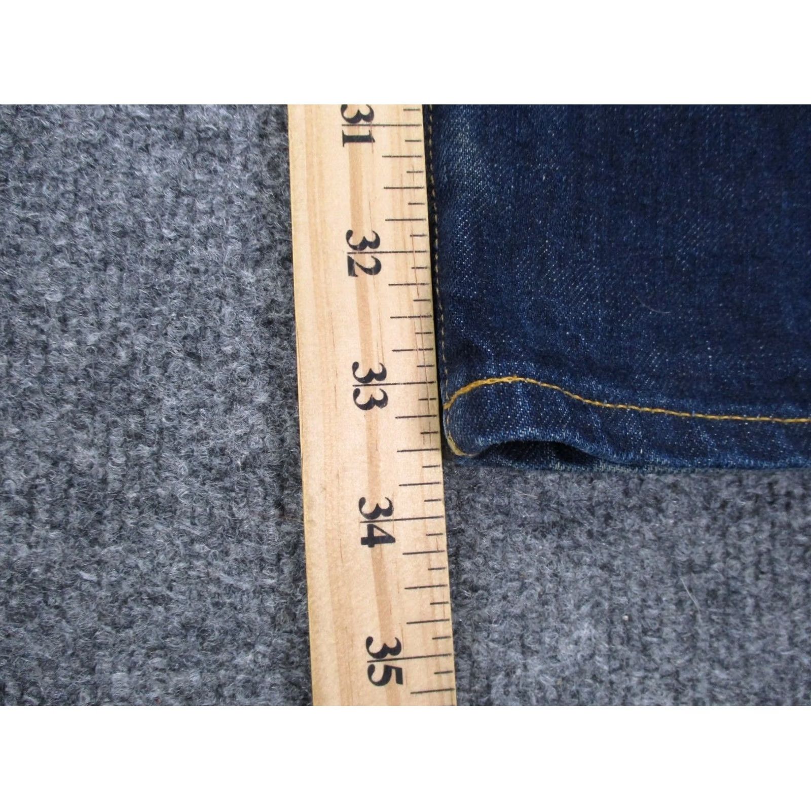 Imogene + Willie Imogene + Willie Jeans Mens 31 Blue Charlie Casual Classic Straight Work Country Denim Cotton 5-Pocket Design Straight USA Regular Button 33in Inseam Size US 31 - 4 Thumbnail
