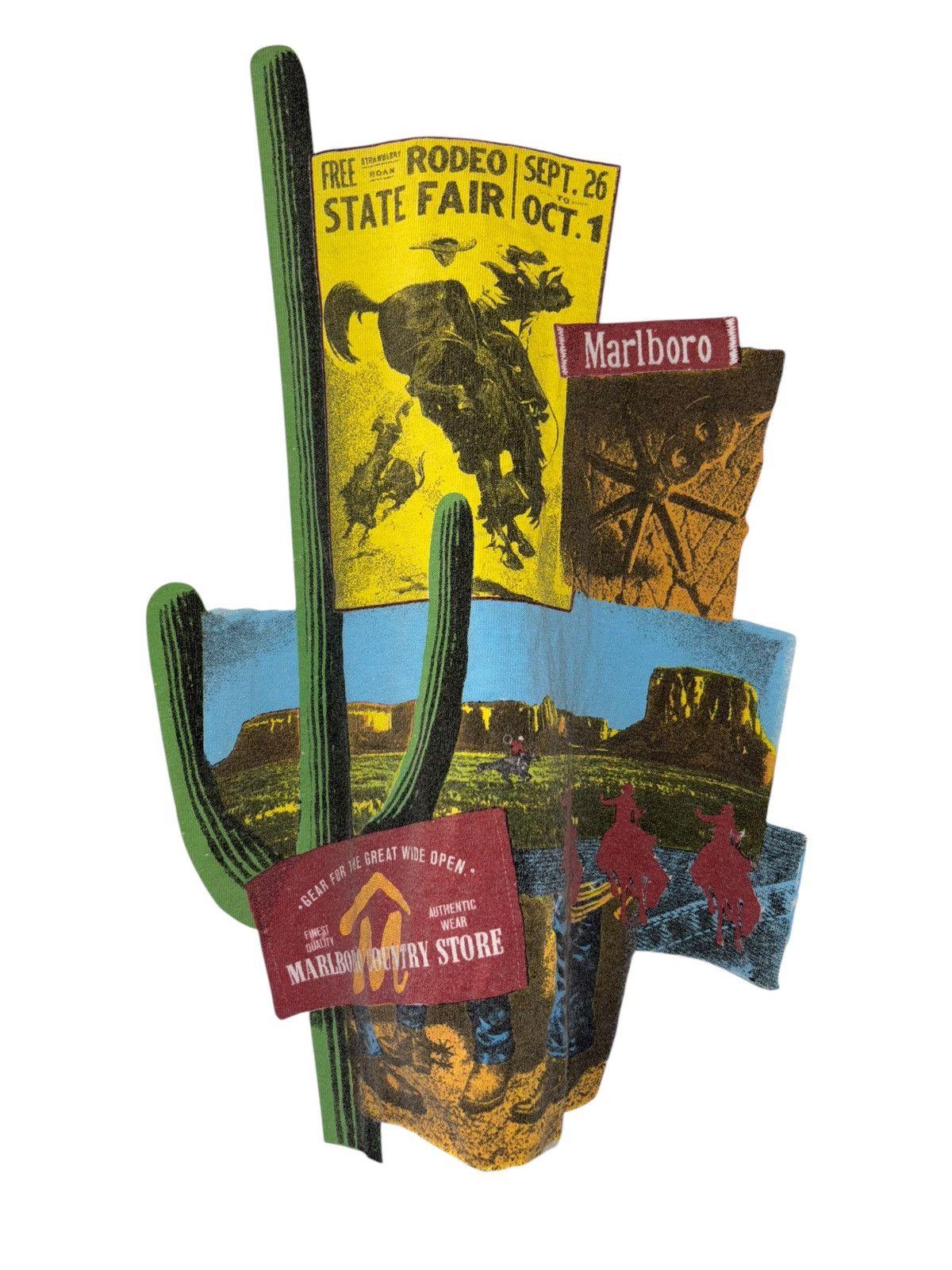 Fruit Of The Loom × Vintage Vintage 90’s Malboro Cigarettes Western State Fair T-Shirt Size US XL / EU 56 / 4 - 4 Thumbnail