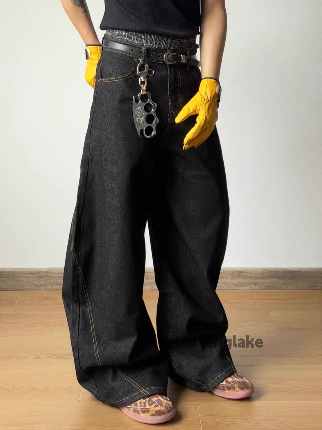 Jean xz utility wide Leg loose baggy hiphop flared jeans Size US 26 / EU 42 - 7 Thumbnail