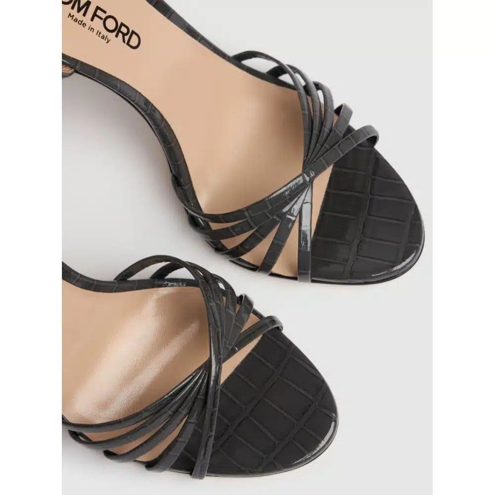 Tom Ford o1loc1c0425 W3496 Angelika Ankle Strap Sandals in Grey Size US 6 / IT 36 - 3 Thumbnail