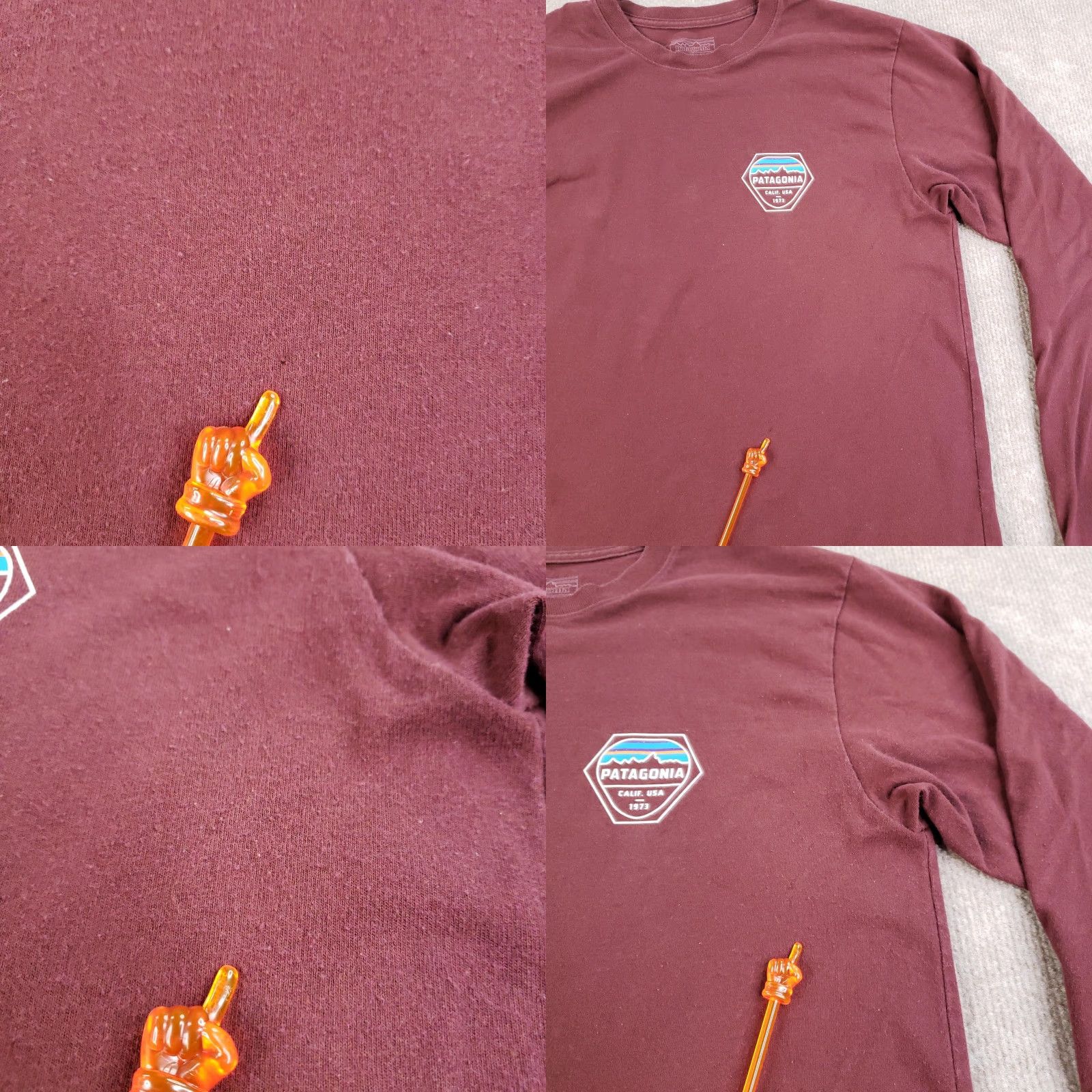 Patagonia Patagonia Shirt Mens Small Maroon Long Sleeve Regular Fit Outdoors Cali USA Size US S / EU 44-46 / 1 - 8 Thumbnail