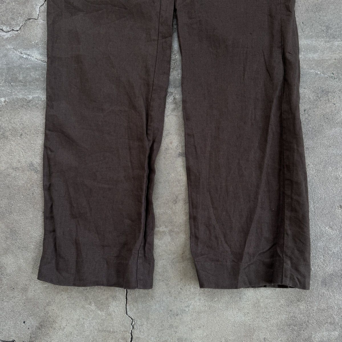Samsoe Samsoe Samsoe Samsoe Hoys Straight Linen Trousers Size 24" / US 00 / IT 34 - 2 Thumbnail