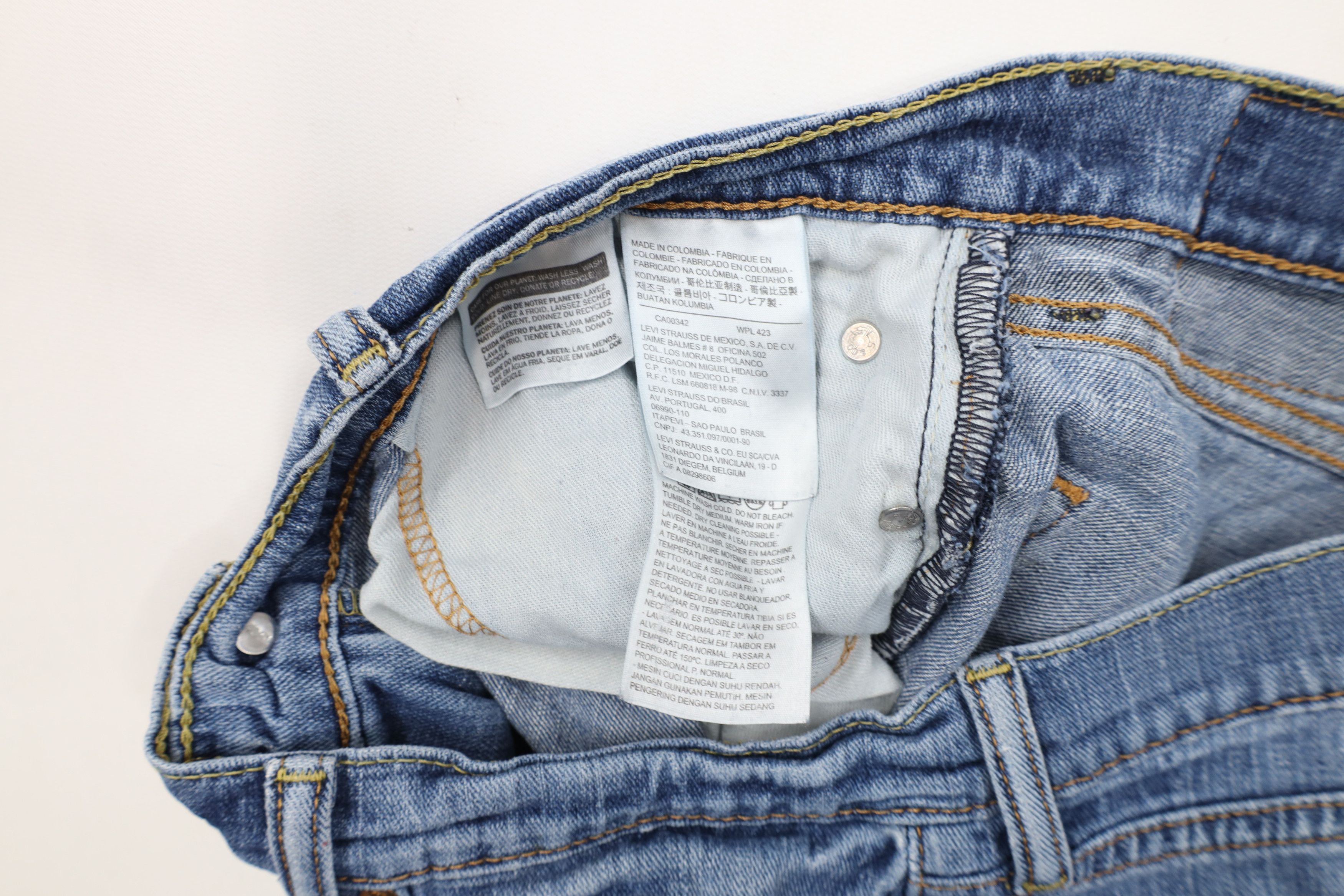 Levi's × Vintage Vintage Y2K Levis 505 Regular Fit Straight Leg Jeans Blue Size US 32 / EU 48 - 10 Thumbnail