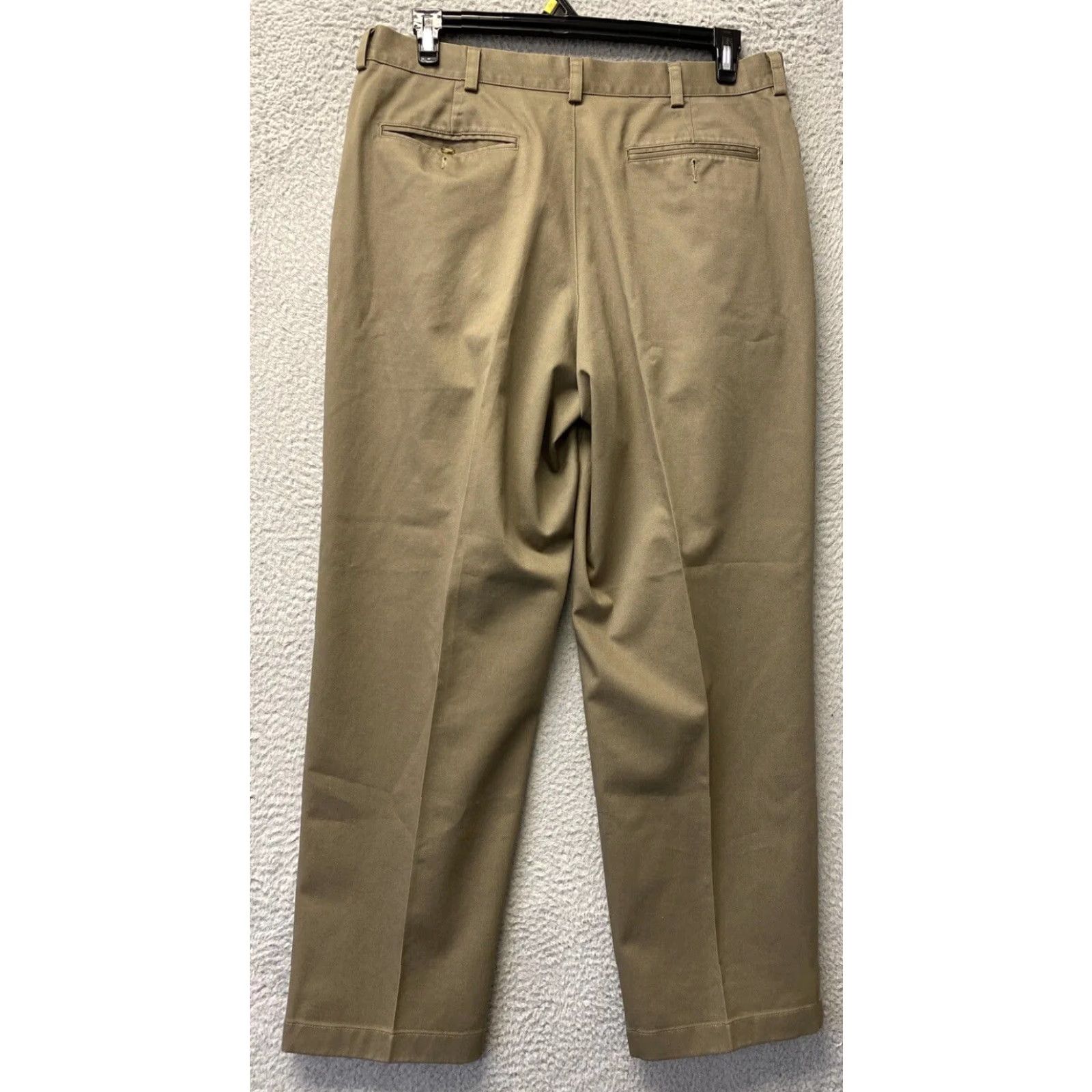 Vintage L.L. Bean Men's Chino Pants 36x30 Straight Leg Flat Front Brown Cotton Casual Business Size US 36 / EU 52 - 7 Thumbnail