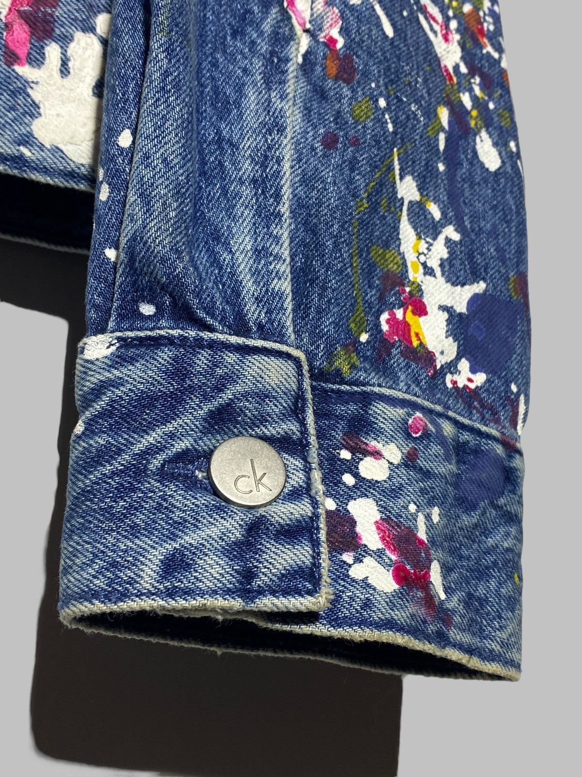 Calvin Klein Calvin Klein Painted Denim Jacket Men’s Size US XL / EU 56 / 4 - 7 Thumbnail