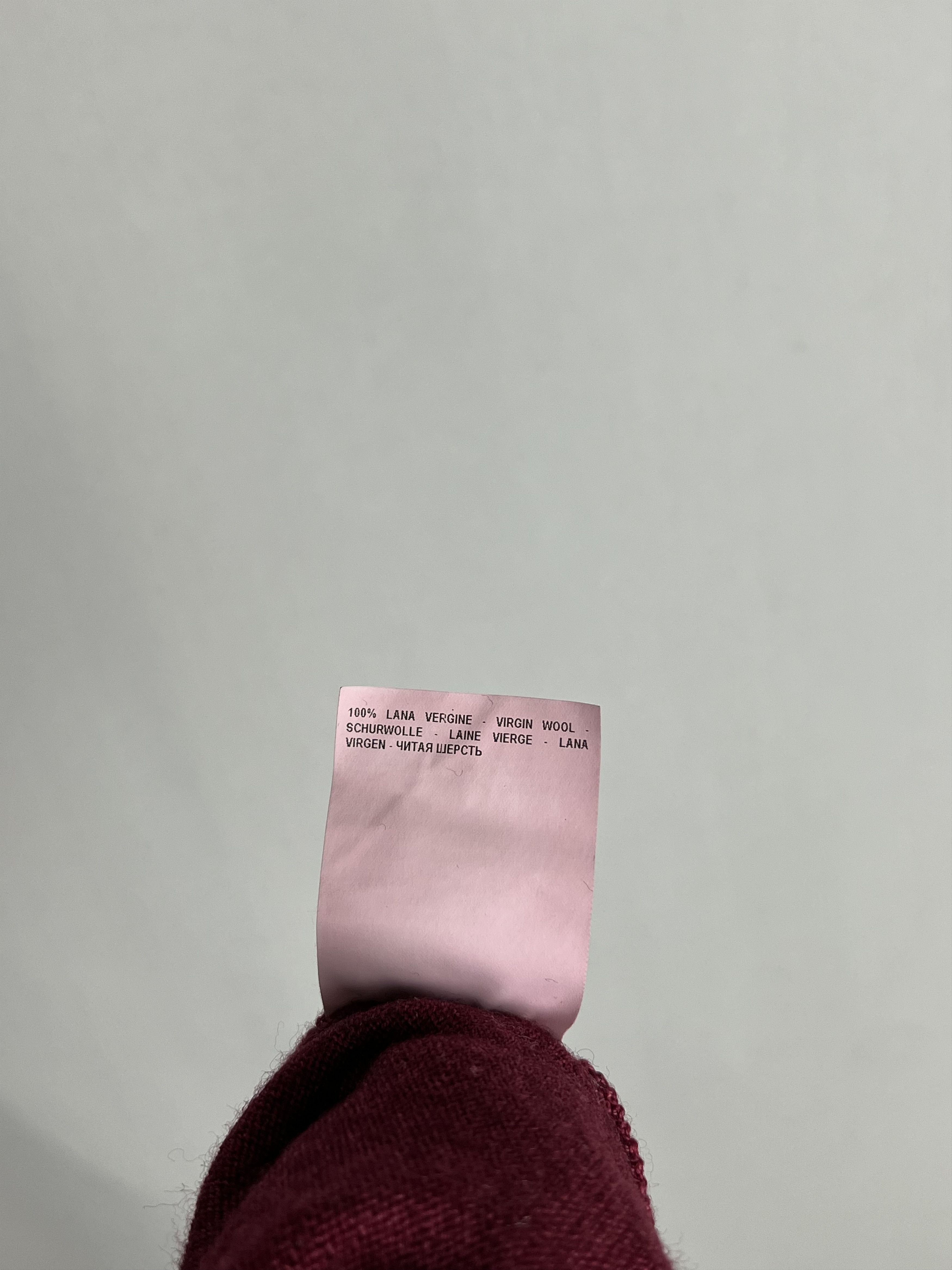 Gran Sasso Berry-Red Solid 100% Pure Wool Crew Neck Jumper Sweater Size US M / EU 48-50 / 2 - 8 Thumbnail