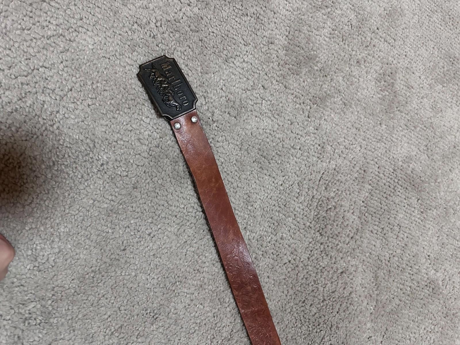 Marlboro Marlboro leather vintage belt Brown Size ONE SIZE - 3 Thumbnail